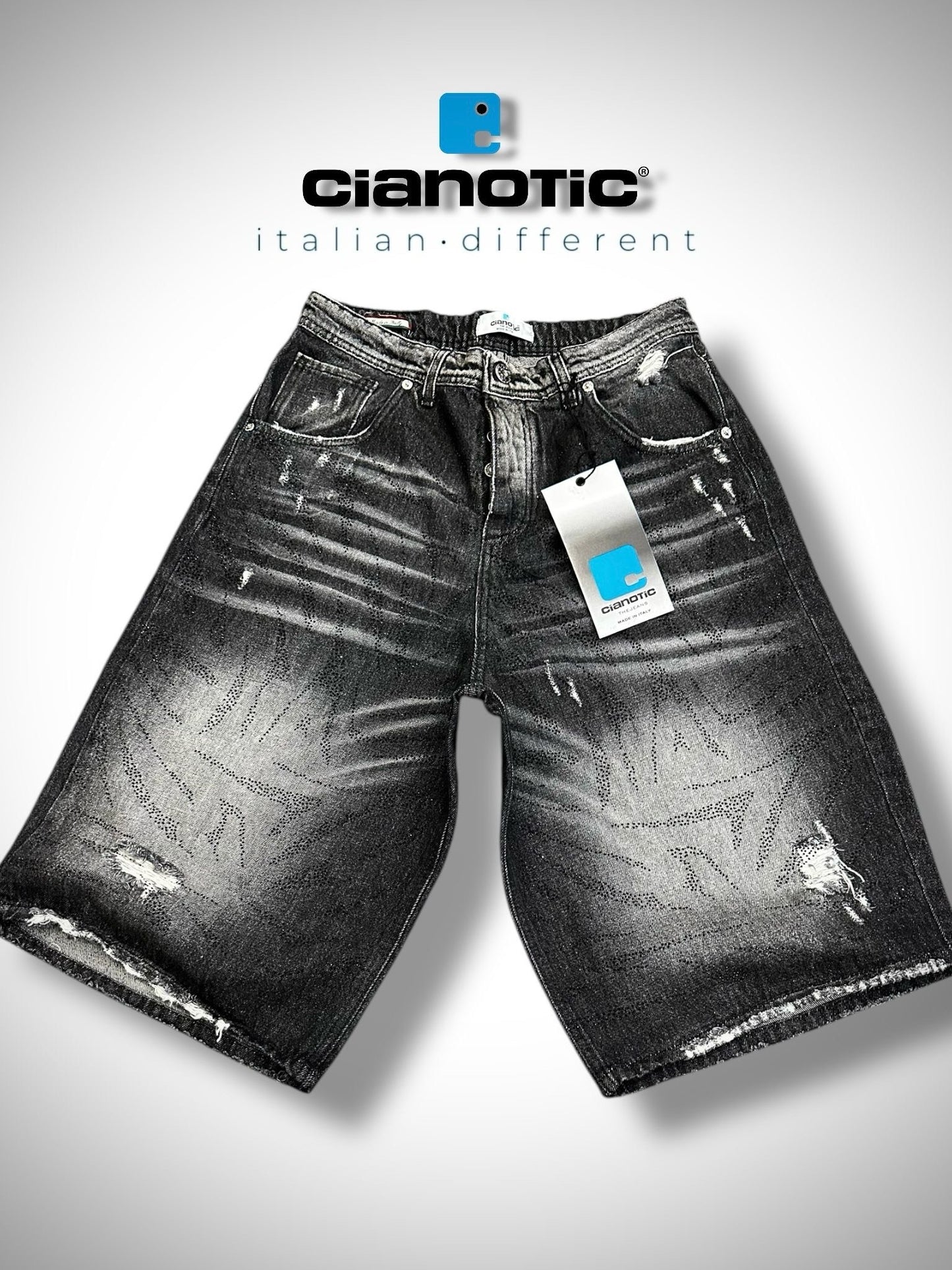 SHORT JORT.5 BLACK - Short uomo - CIANOTIC