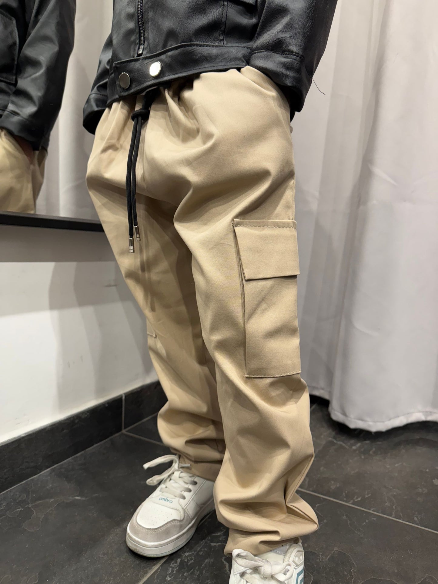 2929 CARGO BEIGE BIMBO - Pantaloni bimbo -