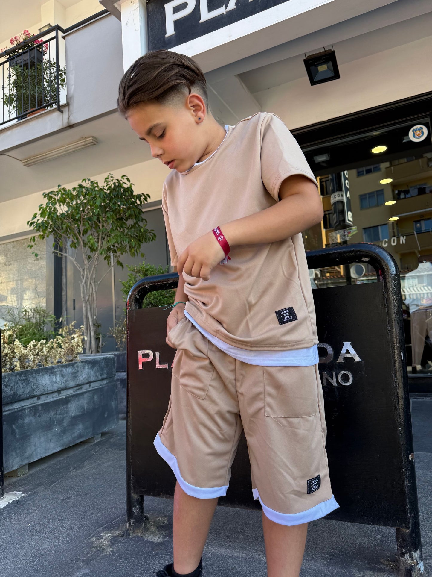 COMPLETO BASIC BEIGE - Completo bimbo -