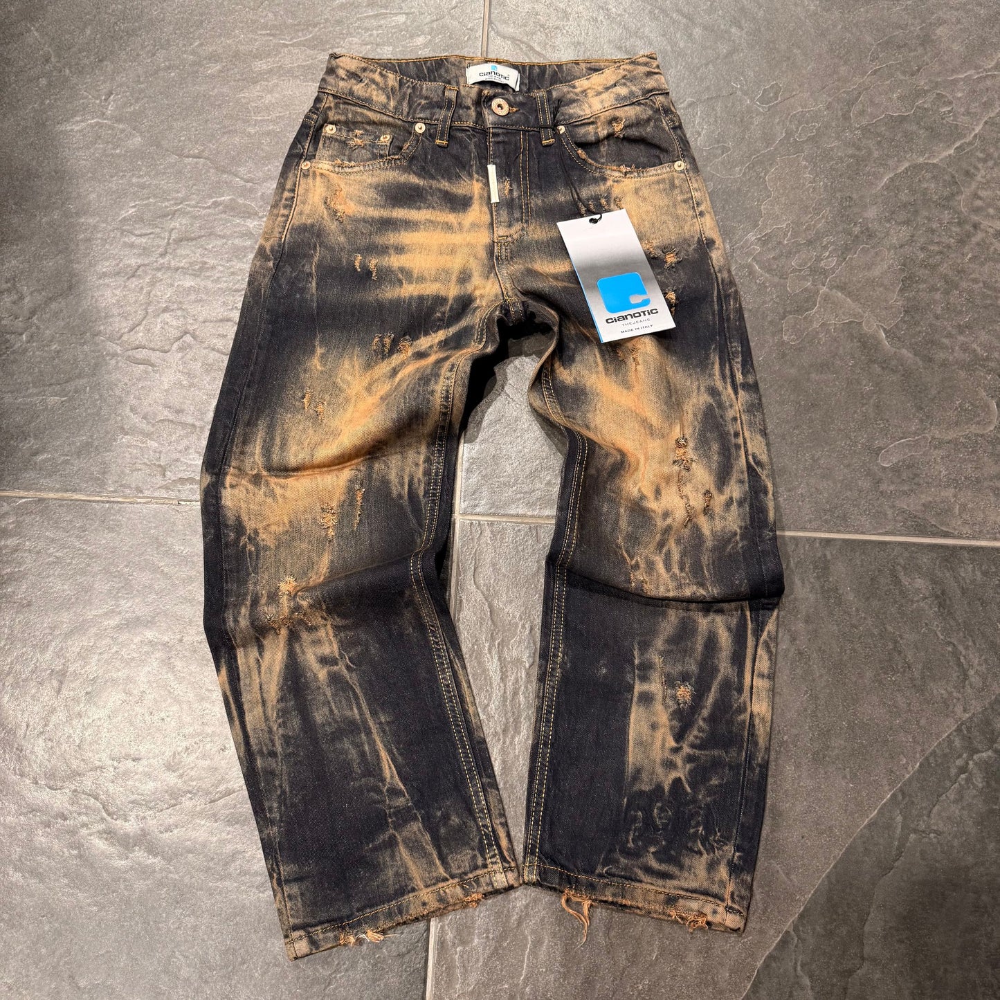 CB BAGGY SCOTT SABBIATO - JEANS BIMBO - CIANOTIC