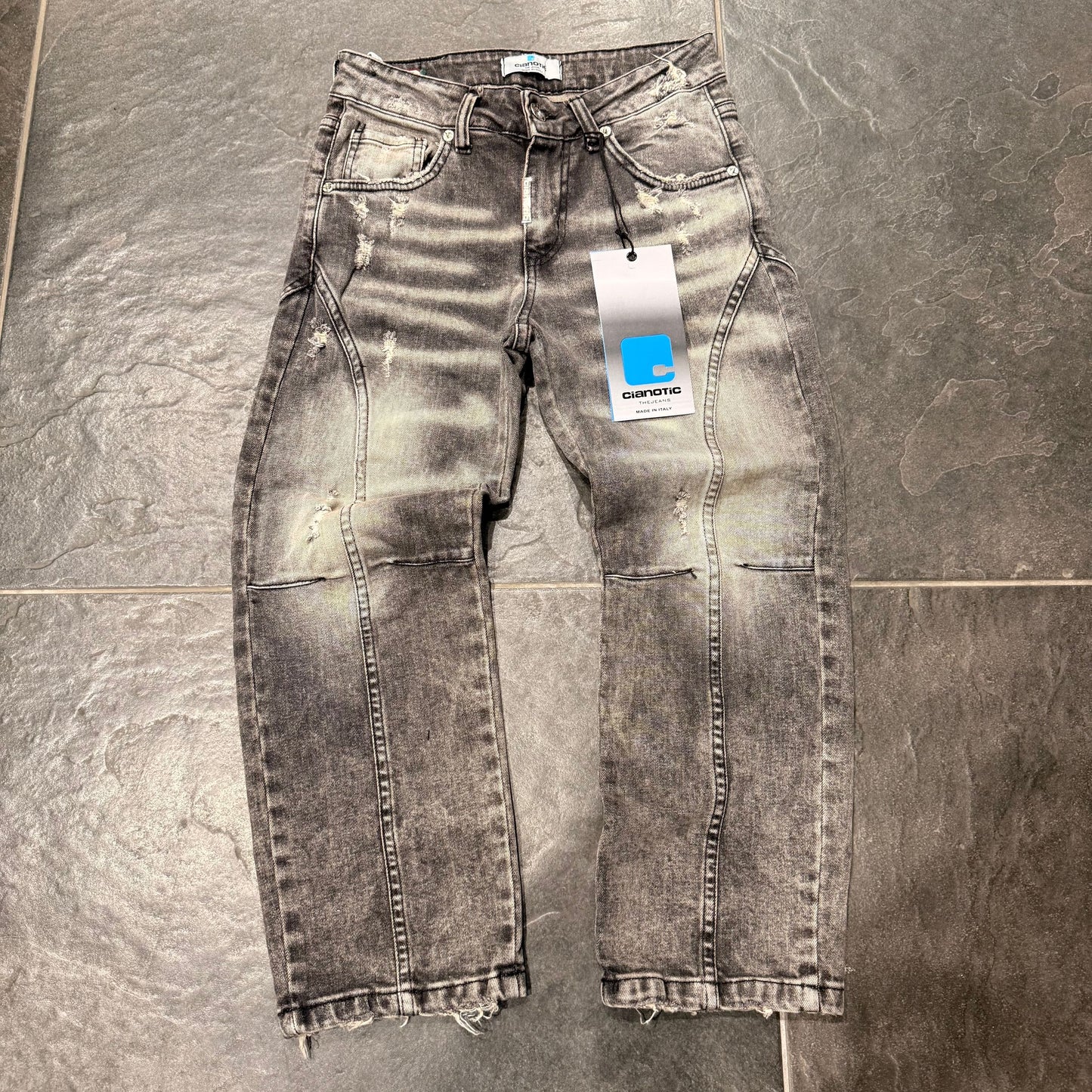 CB BAGGY 23 BLACK - JEANS BIMBO - CIANOTIC