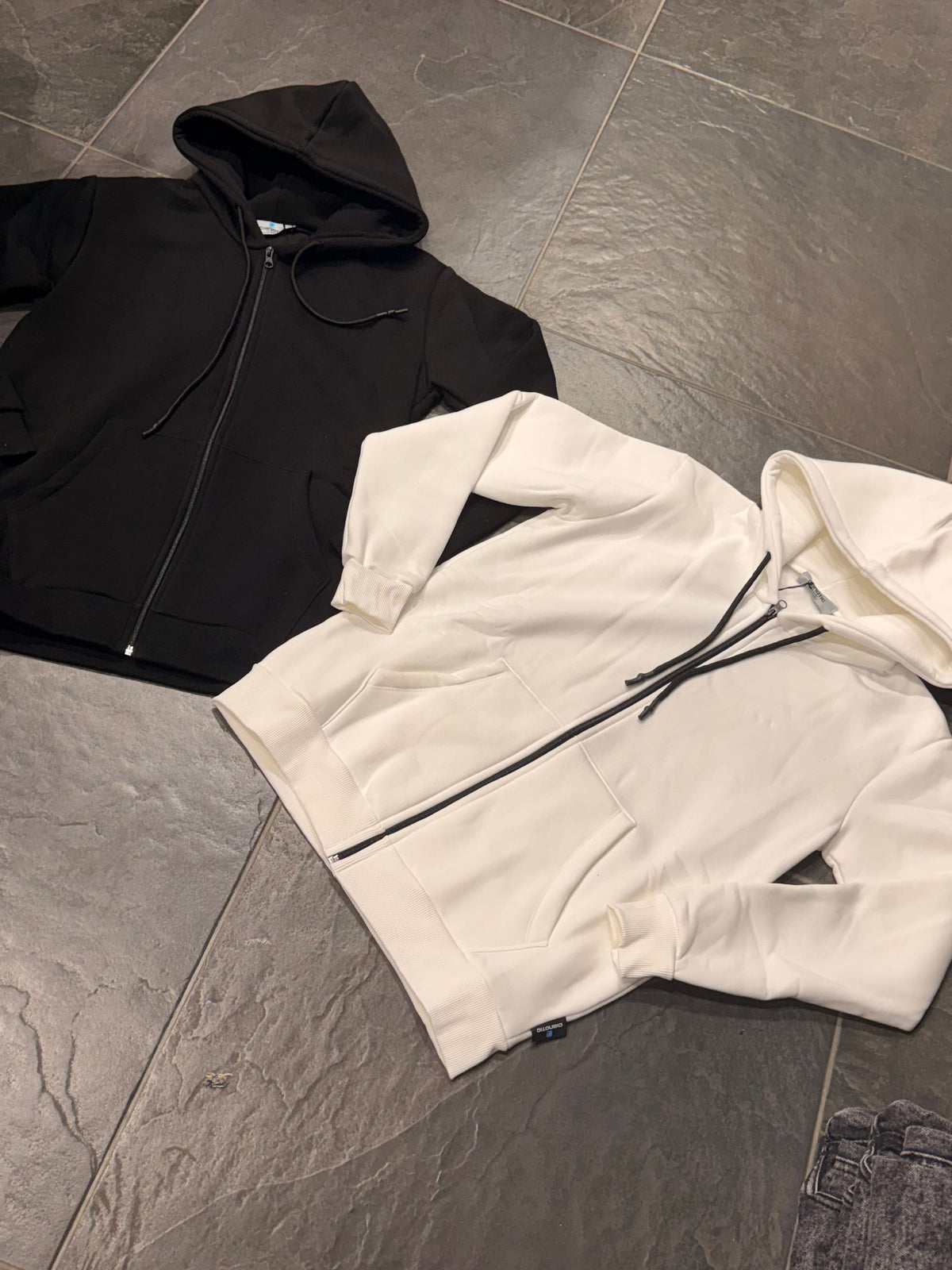 F/REGULAR ZIP NERA - FELPA UOMO -