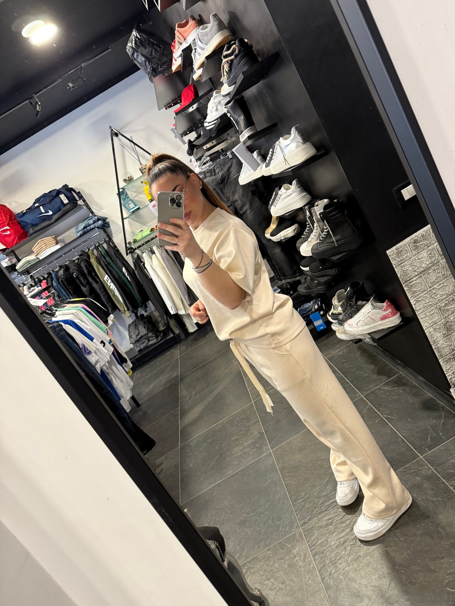 3082 COORDINATO BEIGE - Completi unisex -