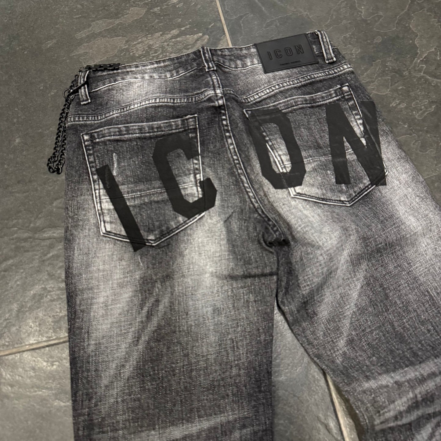 ICUF2W6D006 JEANS ICON GREY - Jeans uomo - icon