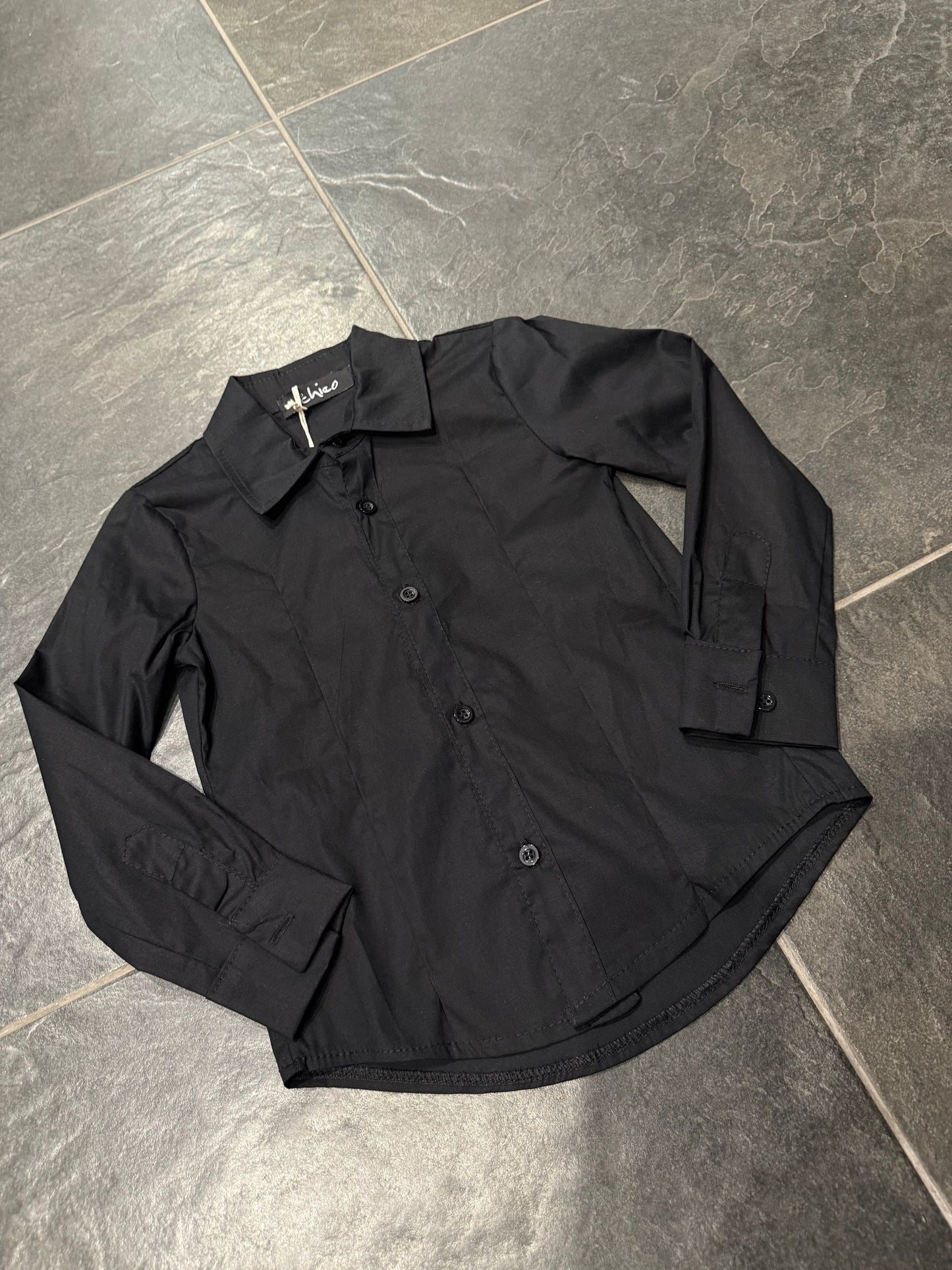 1008 CAMICIA BIMBO NERA - camicia bimbo - IO CHICO