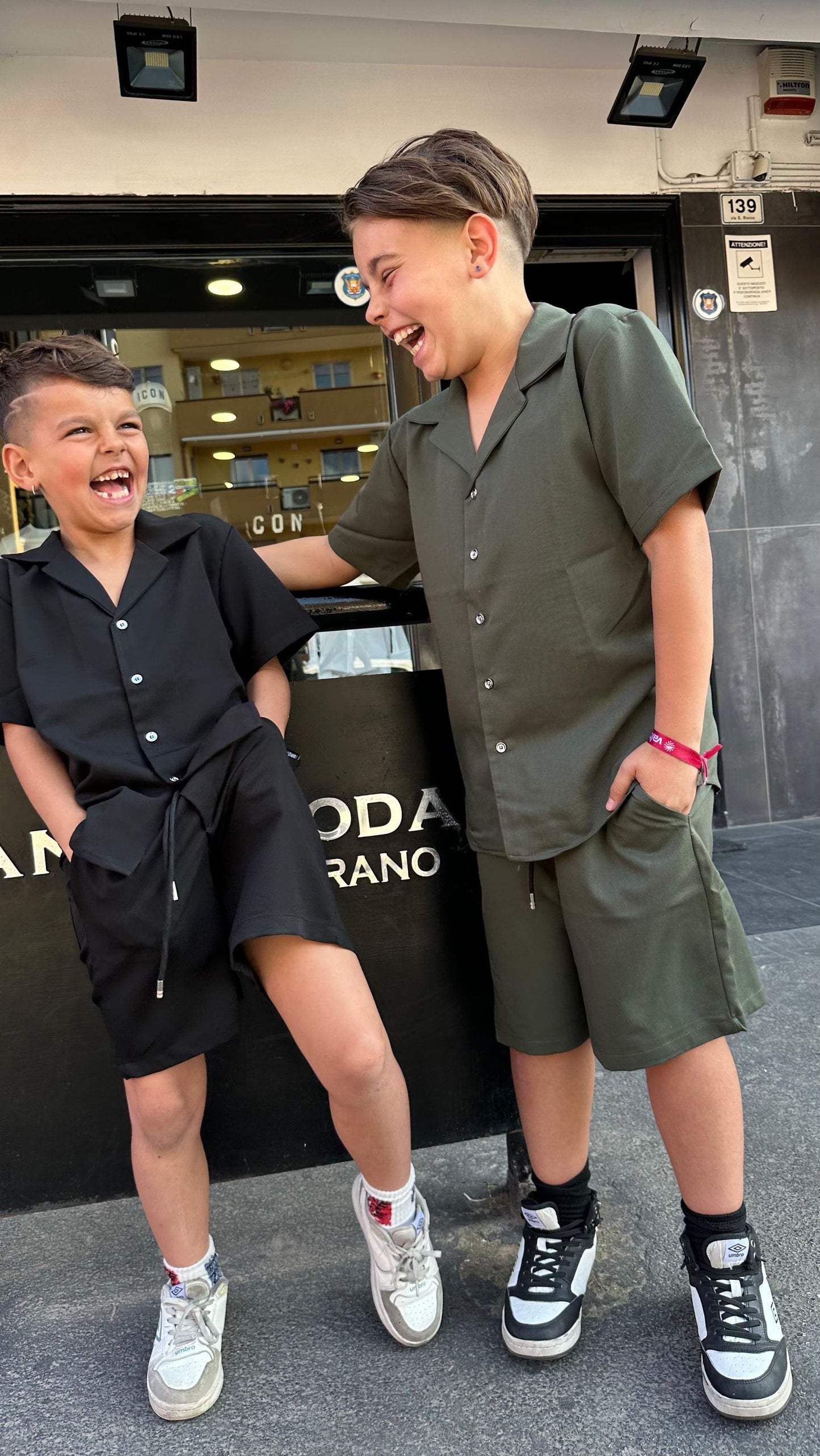 CORDSET CALIFORNIA NERO - Coordinato bimbo/junior - BROTHERS