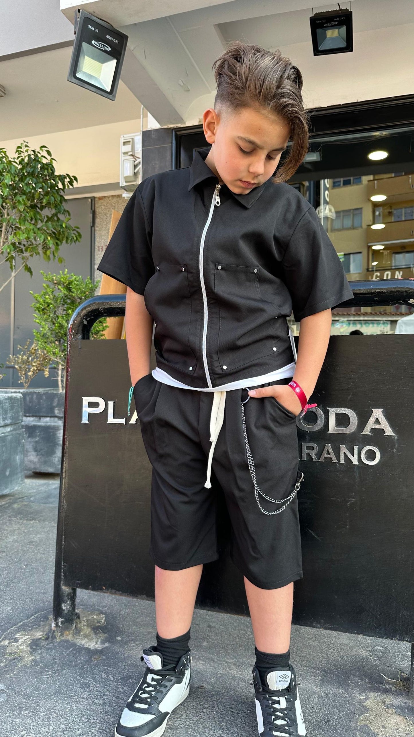 1090 COORDINATO BIMBO NERO - Coordinato bimbo/junior -