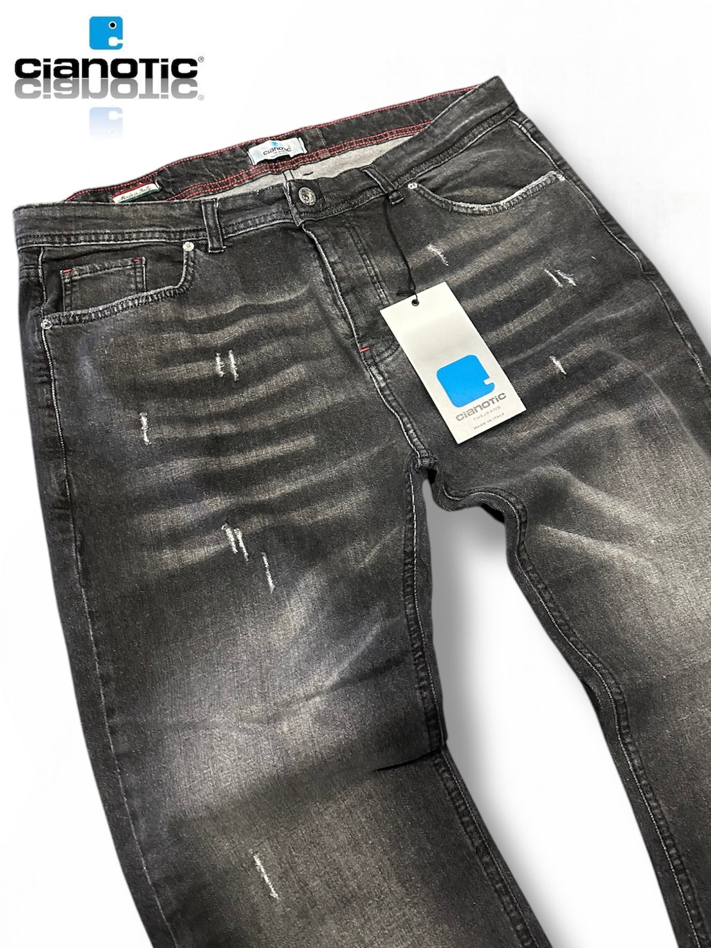 BRANDO BLACK MAX - Jeans uomo - CIANOTIC