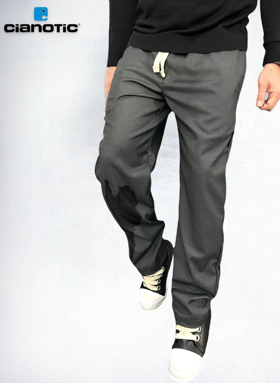 240011 PANTAFASHION GRIGIO - pantalone uomo - CIANOTIC