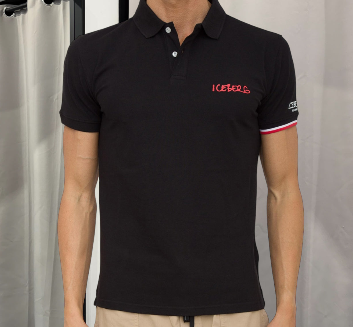 ICE4MPL01 POLO ICEBERG NERA - T-Shirt e Polo - ICEBERG