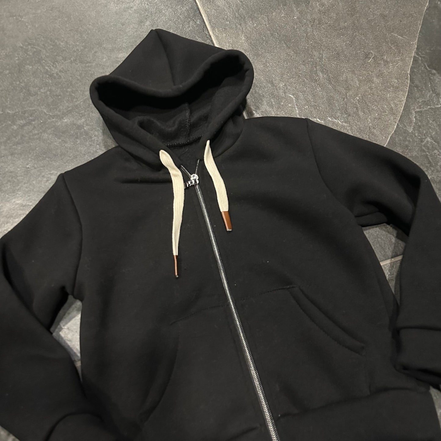 FELPA CON ZIP BIMBO NERO - Felpe bambino - new collection