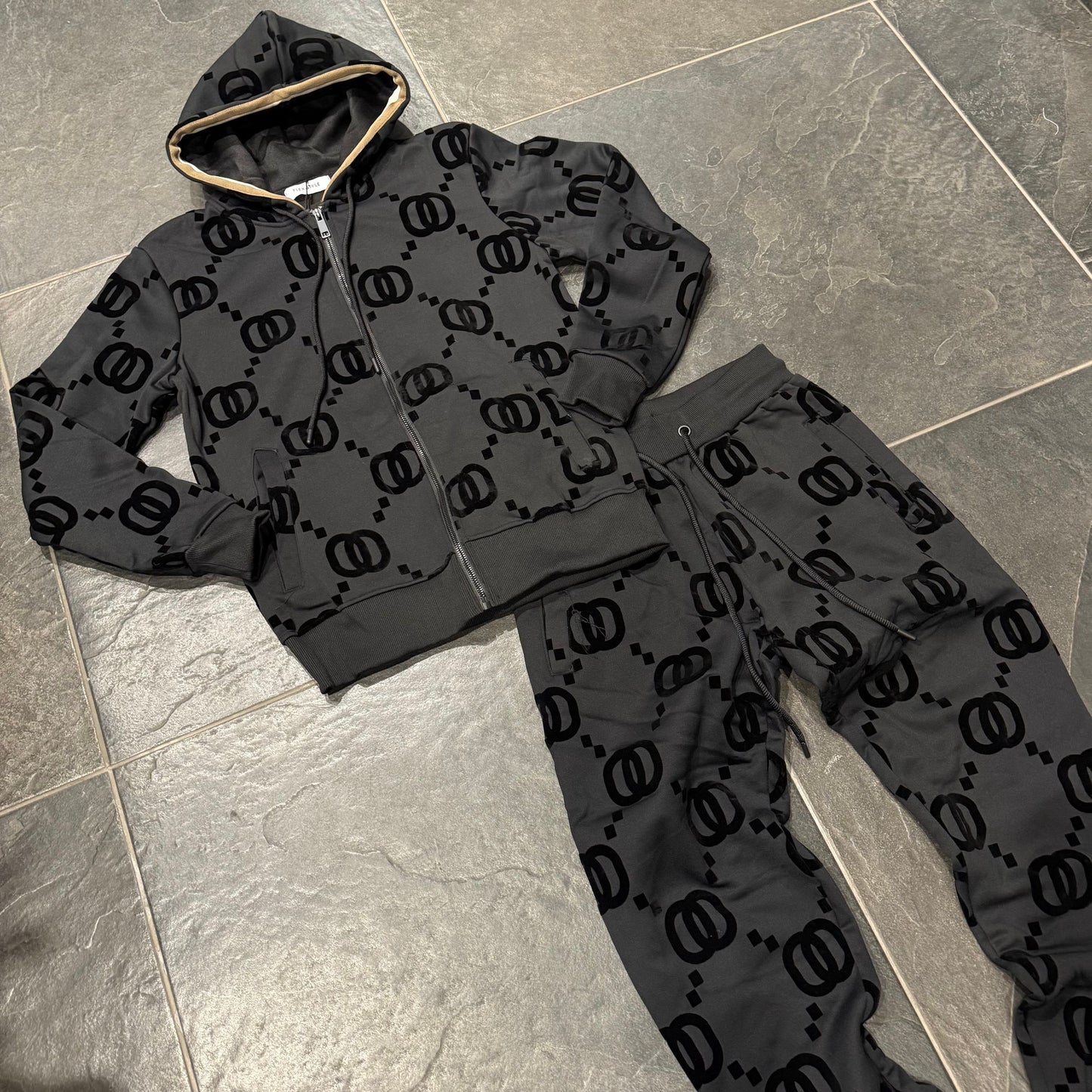 FF-5975A TUTA NERA - tuta uomo -