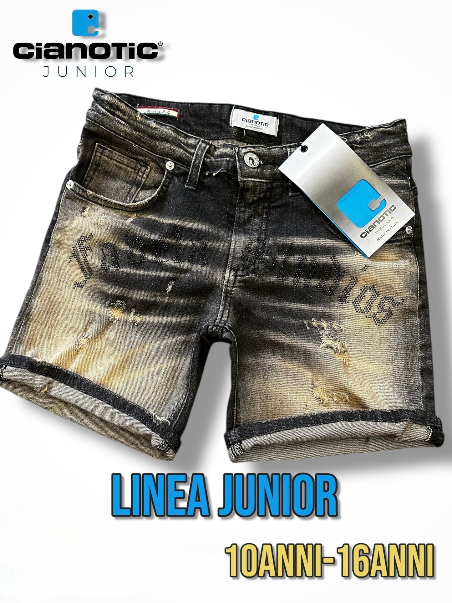 SHORT CB FAVELAS BLACK - short bimbo - CIANOTIC
