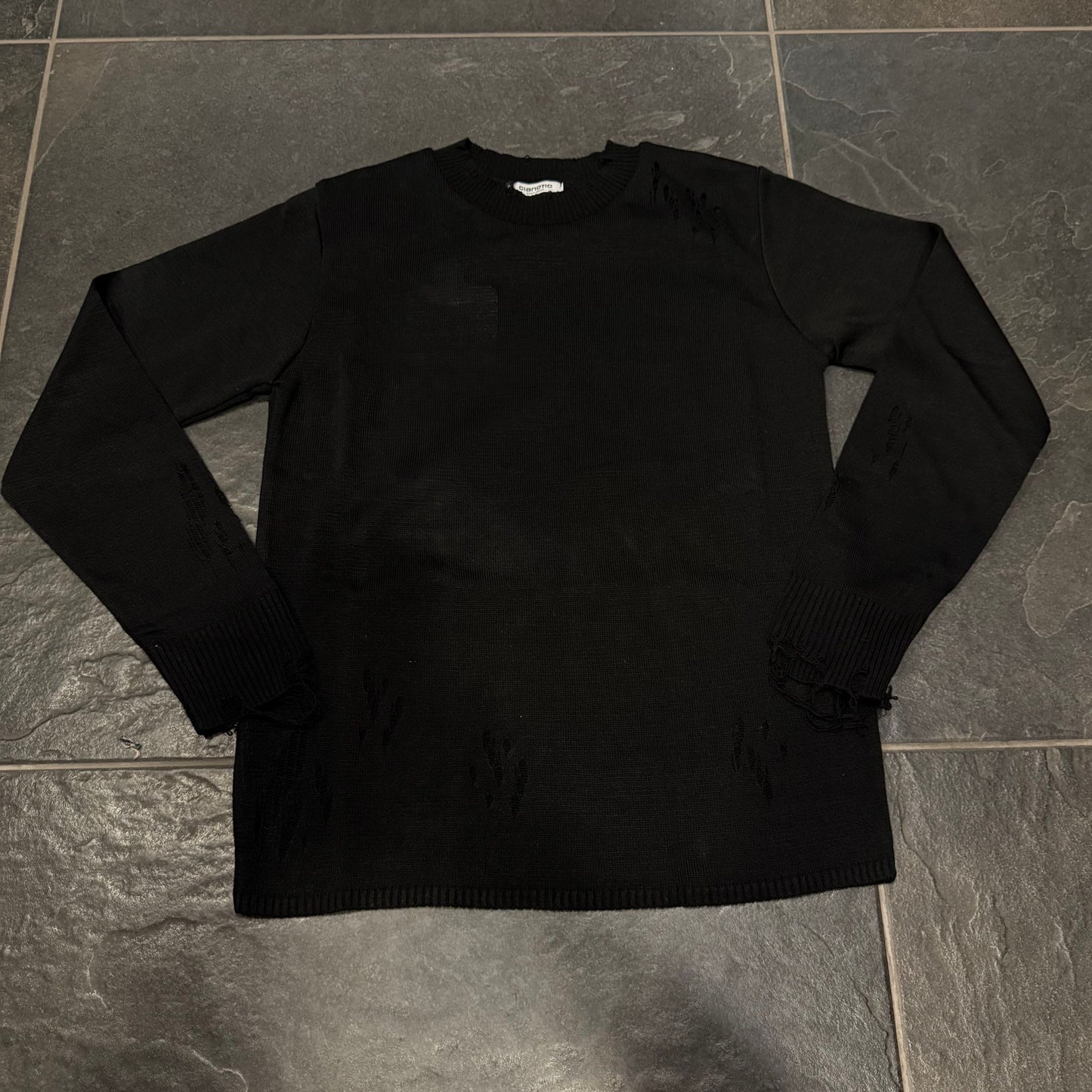 CB ML/TRUST MAGLIA IN FILO NERA BIMBO - maglieria bimbo - CIANOTIC