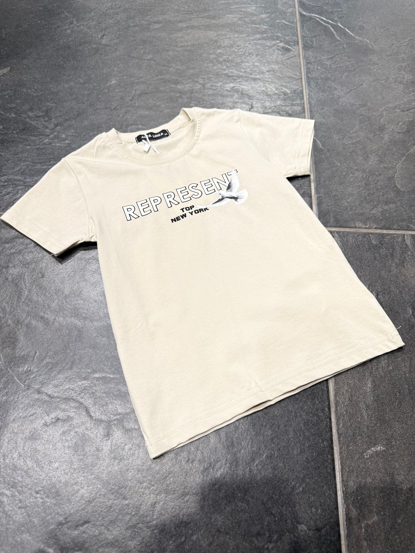 XBO-1083 T-SHIRT BEIGE BIMBO - T-shirt bimbo -