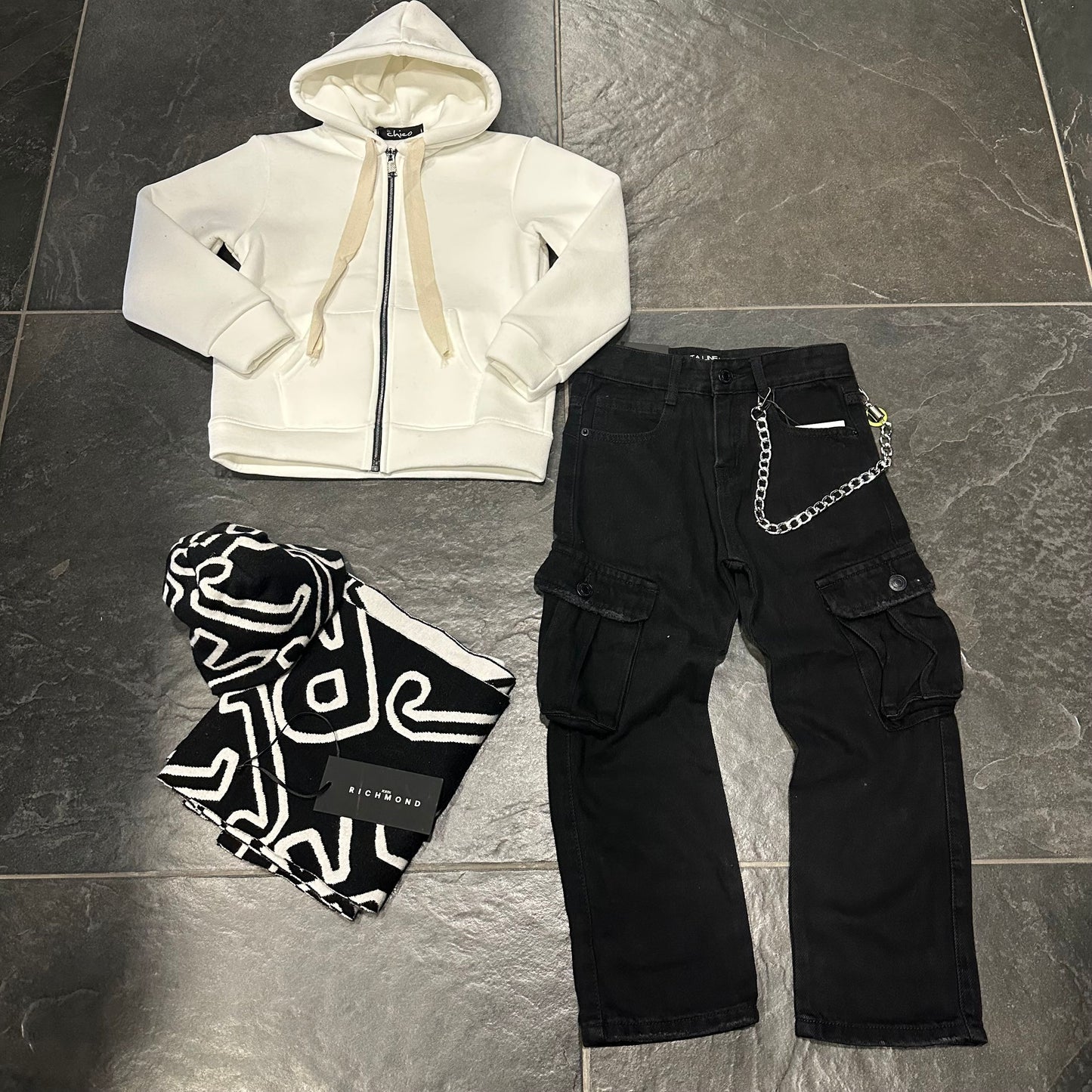 ZRO-9159 JEANS CARGO BIMBO - JEANS BIMBO - ALTA LINEA