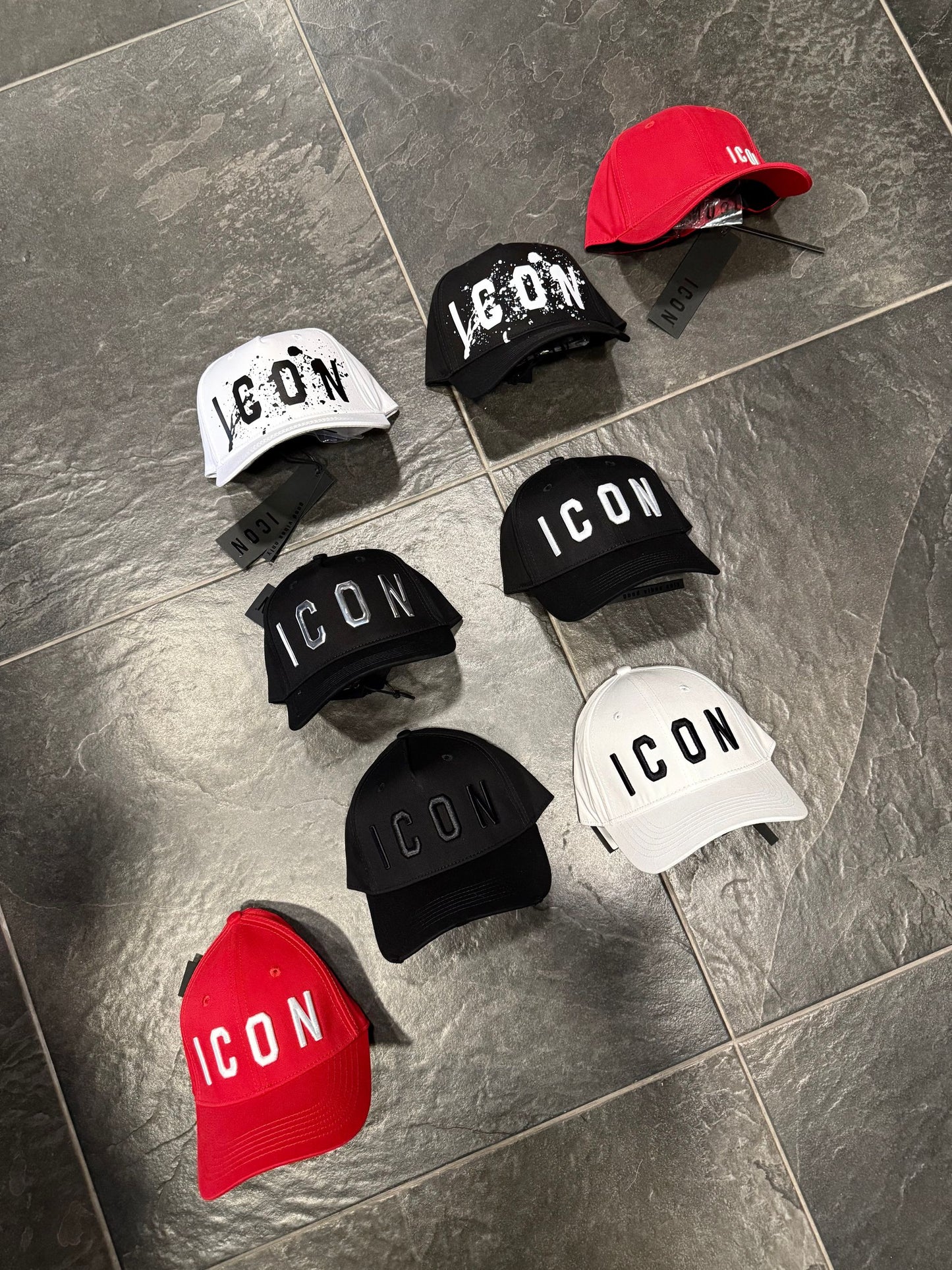 ICXS265A049 BERRETTO NERO/BIANCO - cappello uomo - icon