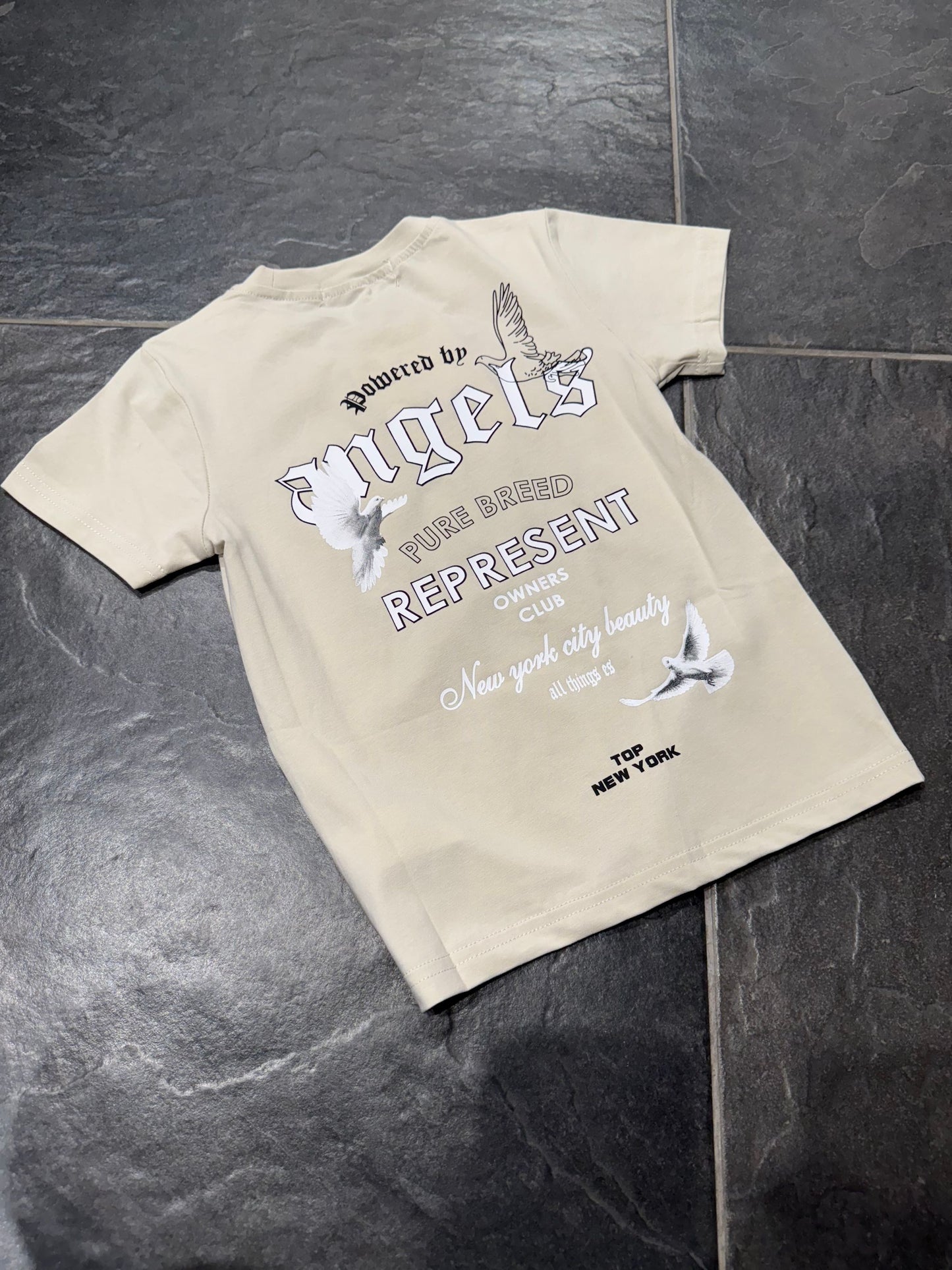 XBO-1083 T-SHIRT BEIGE BIMBO - T-shirt bimbo -