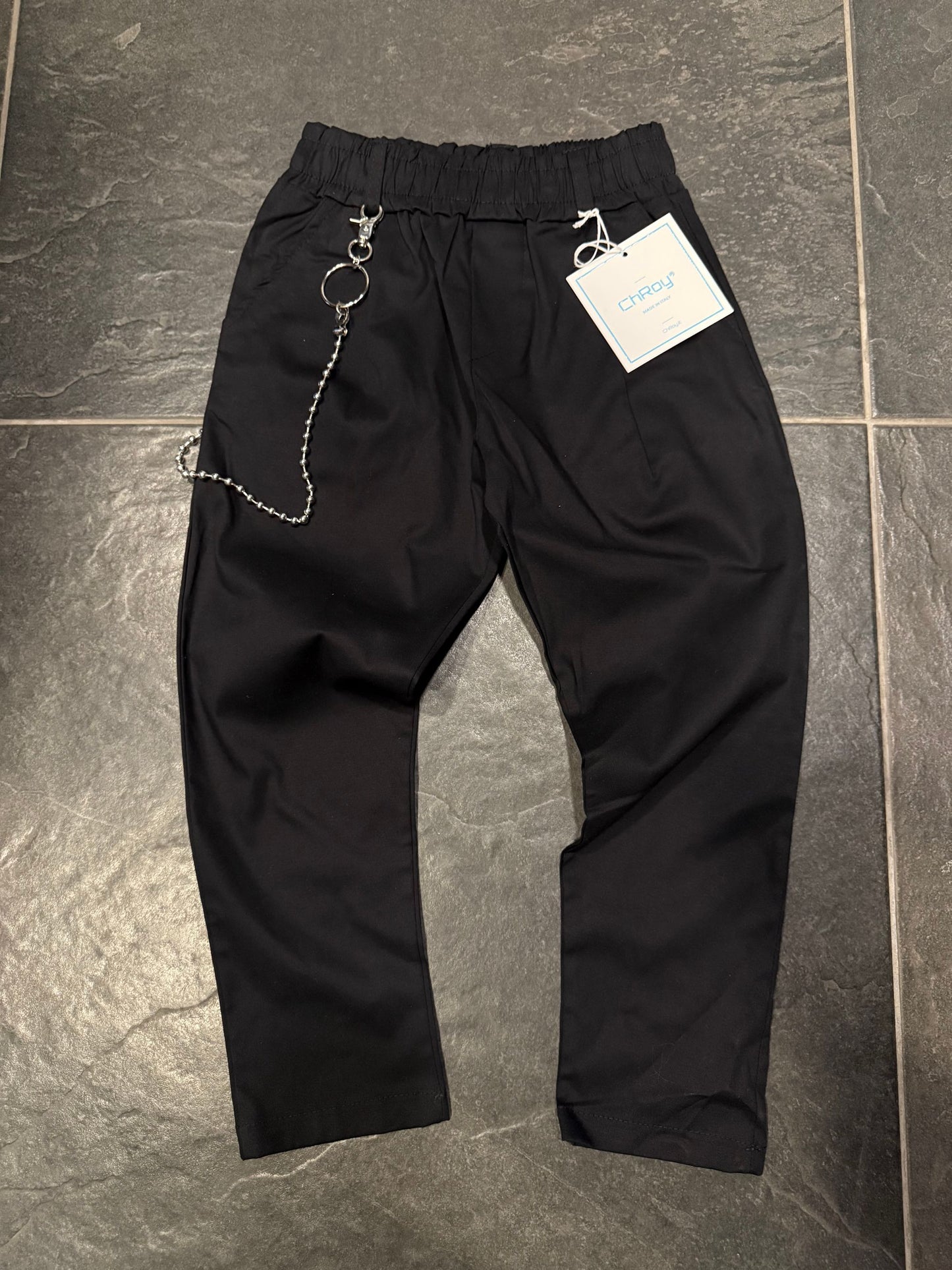 BM901 PANTALONE BIMBO NERO - Pantaloni bimbo -