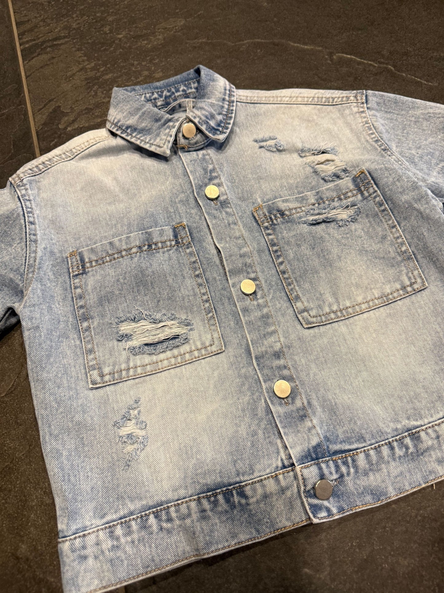 ST-9930 CAMICIA JEANS BIMBO - camicia bimbo -