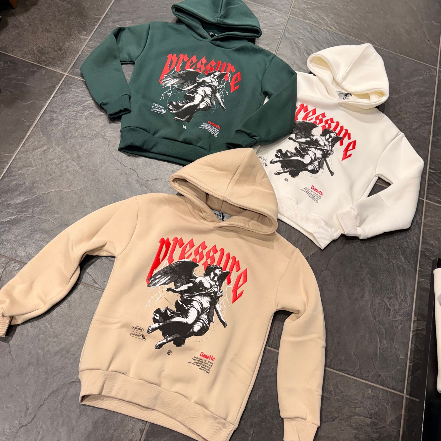 F/PESSURE VERDE - felpa bimbo - CIANOTIC