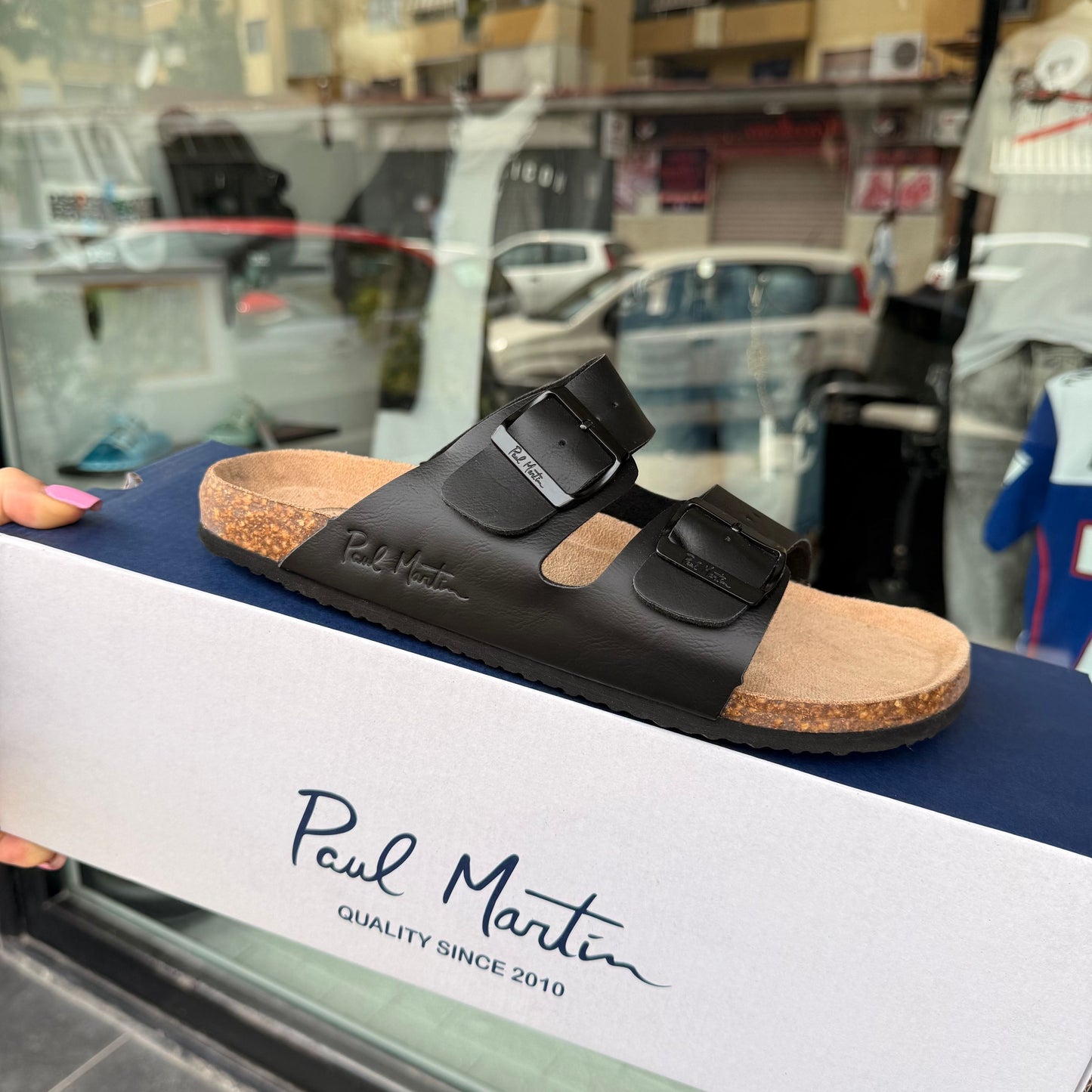 SANDALI PAUL MARTIN UOMO NERO - Ciabatte uomo - PAUL MARTIN