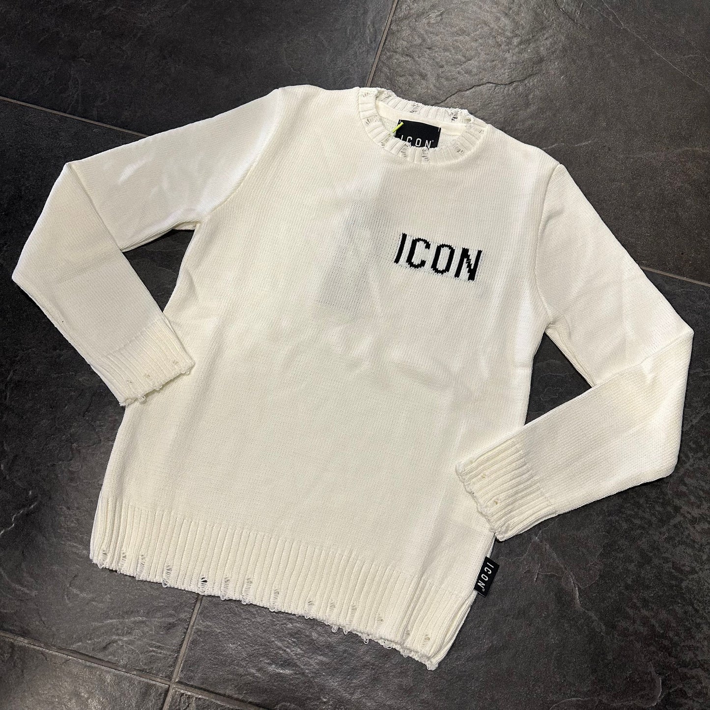 IU9057M MAGLIONCINO ICON UOMO PANNA - Maglieria uomo - icon