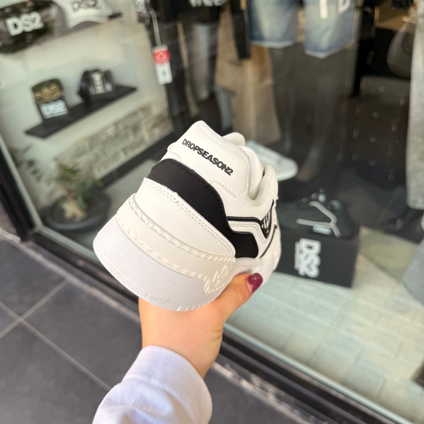 DS2S06 SCARPE DS2 BIANCO/NERO - Scarpe uomo - DROP SEASON 2