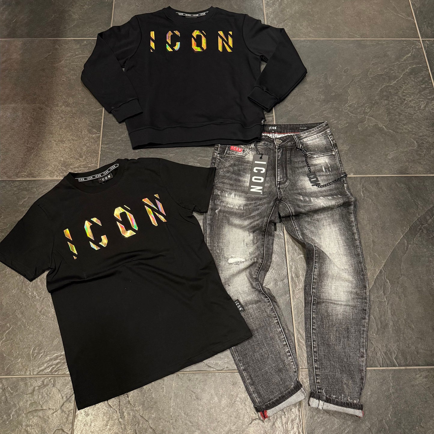 ICUF2W6T035 T-SHIRT ICON NERA - T-shirt uomo - icon