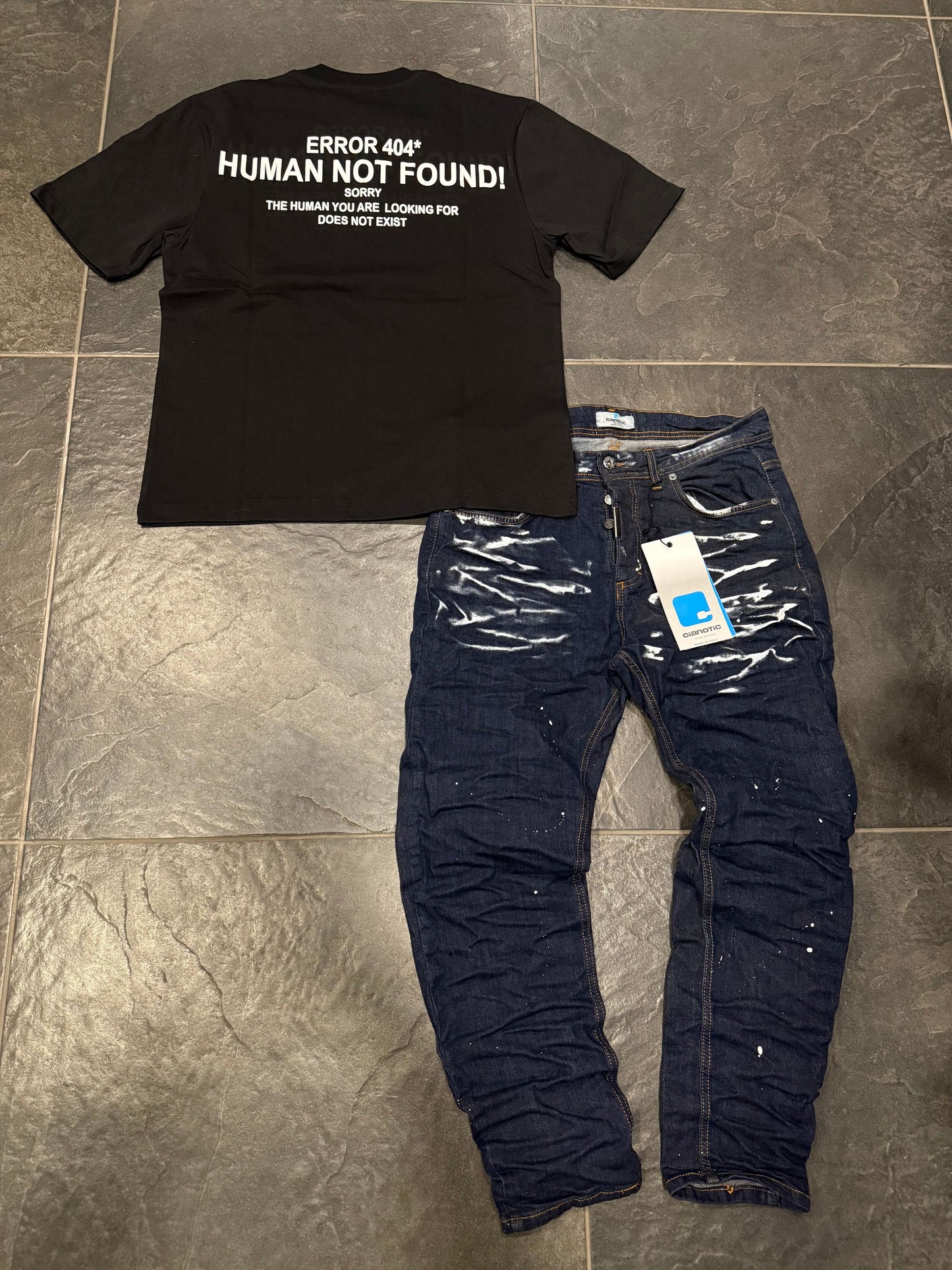 25-01 T-SHIRT UOMO NERA - T-shirt uomo -