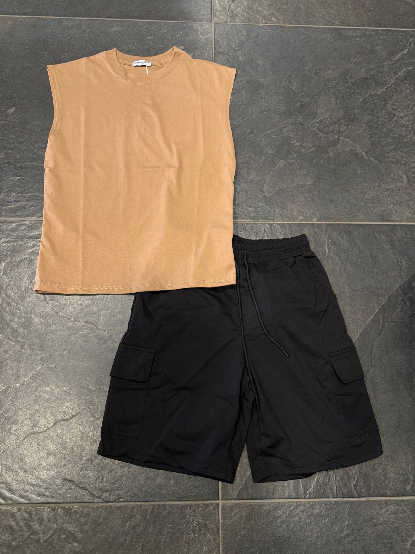 DA001 BERMUDA UOMO NERO - bermuda uomo -