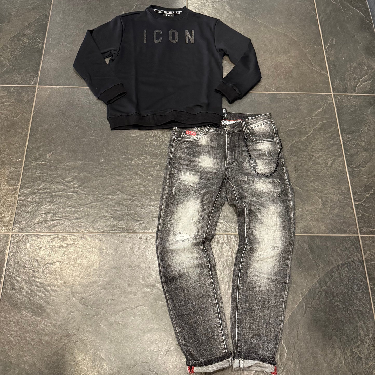 ICUF2W6F030 FELPA ICON NERA - Felpe uomo - icon