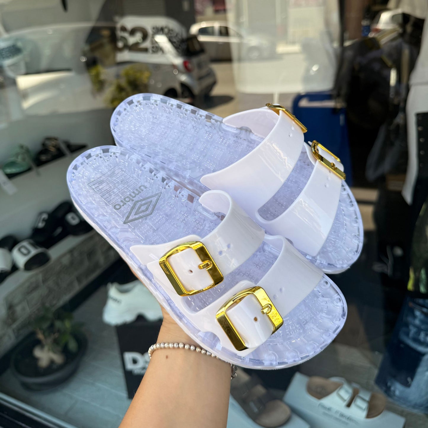CIABATTE UMBRO BIANCHE - Ciabatte donna - umbro