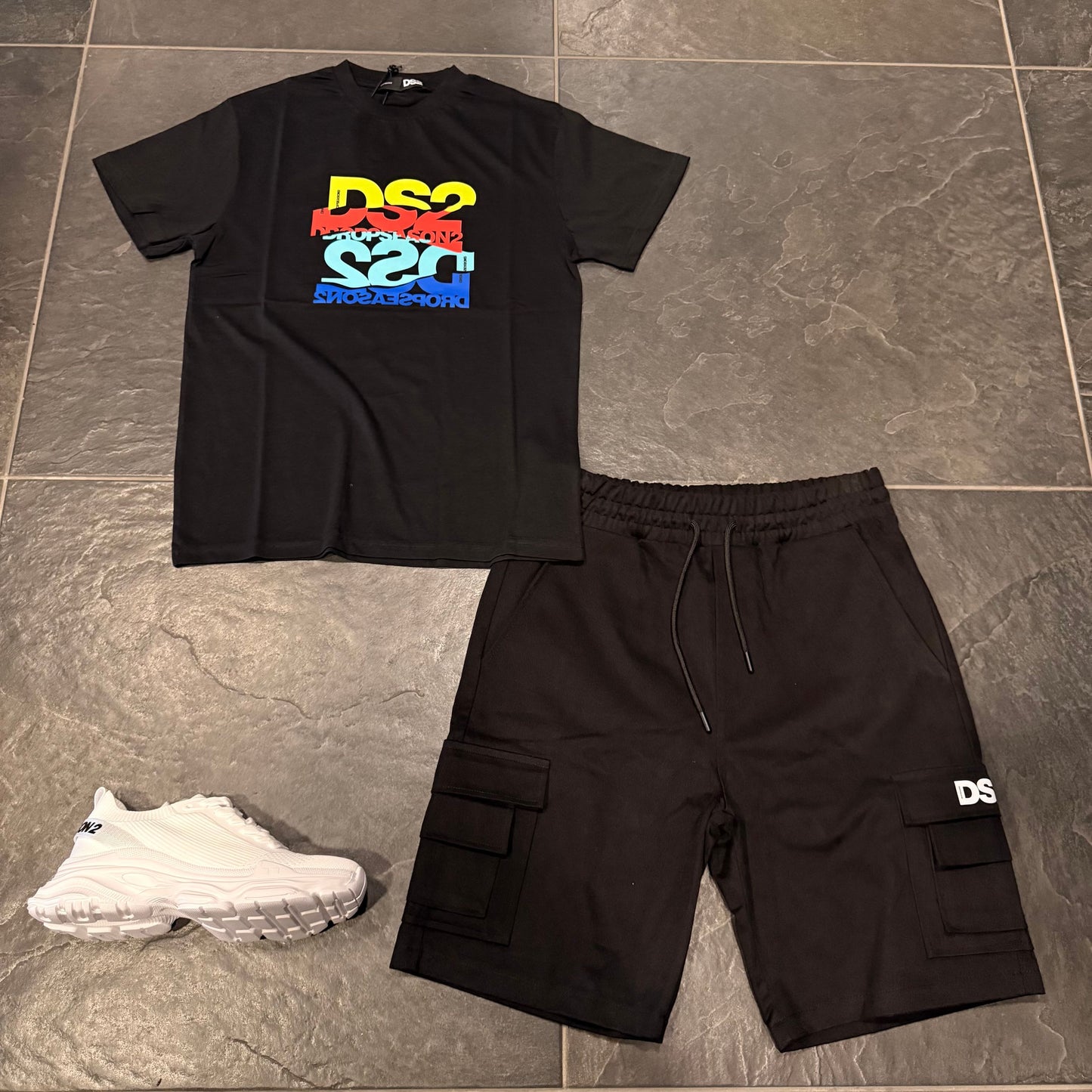 SS26B14 T-SHIRT DS2 NERA - T-shirt uomo - DROP SEASON 2