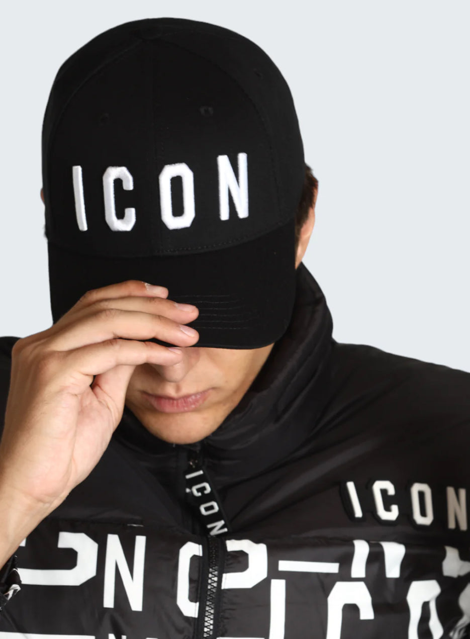 ICXS265A049 BERRETTO NERO/BIANCO - cappello uomo - icon