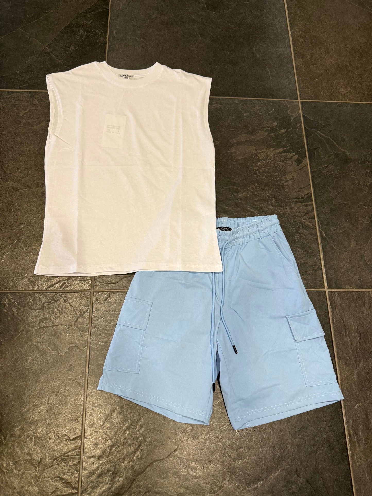 DA011 BERMUDA UOMO CELESTE - bermuda uomo -