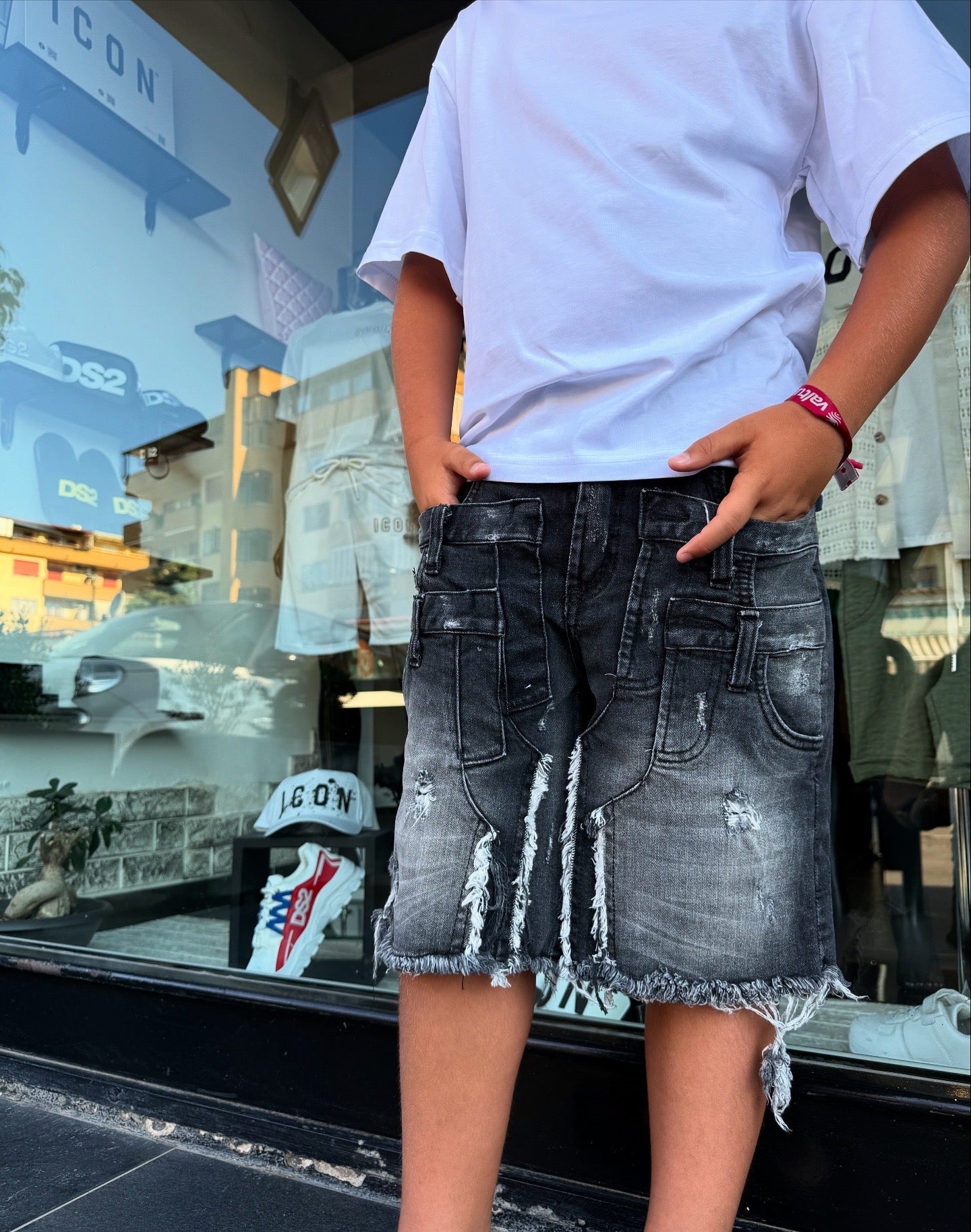 SHORT CB DARK FADE DOUBLE BLACK - short bimbo - CIANOTIC