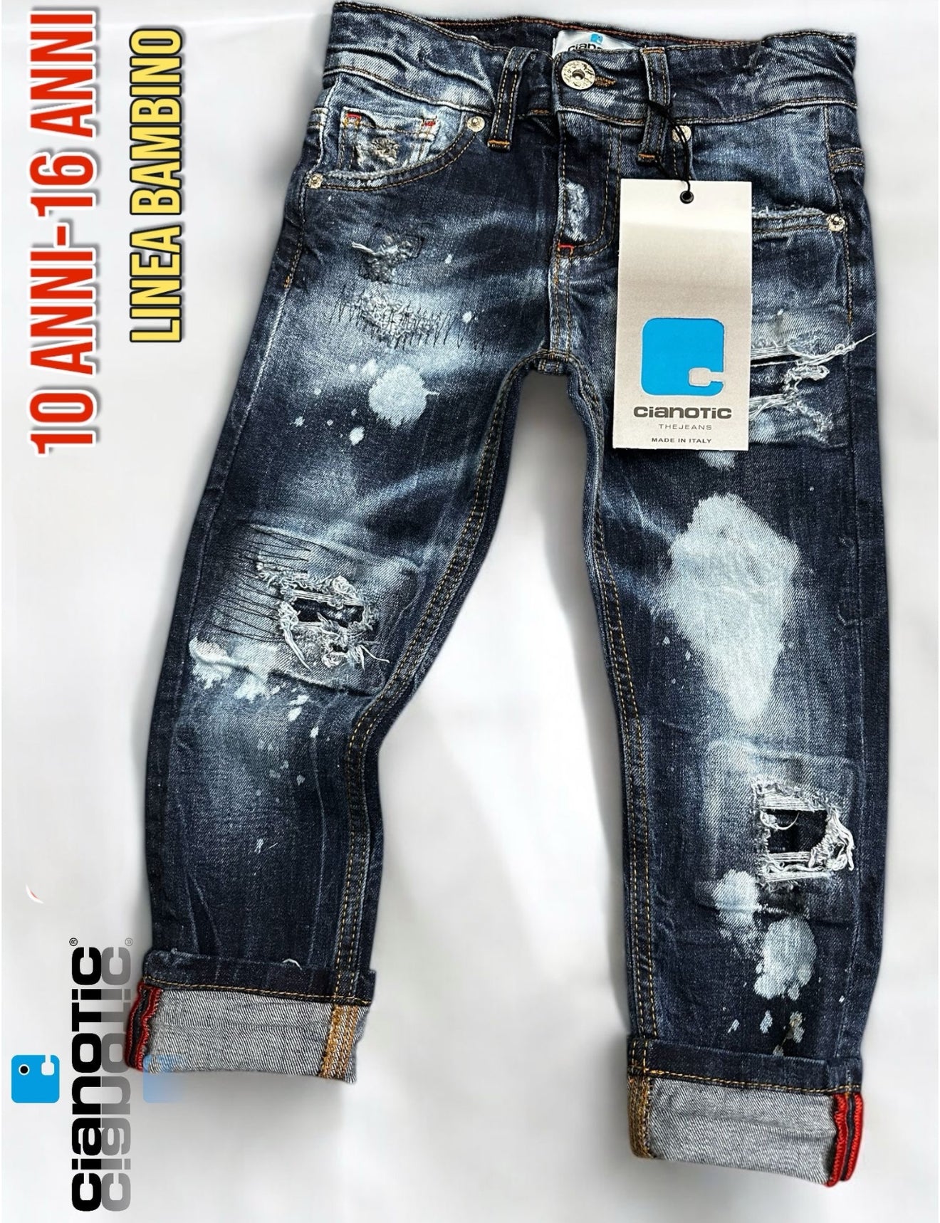 CB GRECALE BLUE - JEANS BIMBO - CIANOTIC