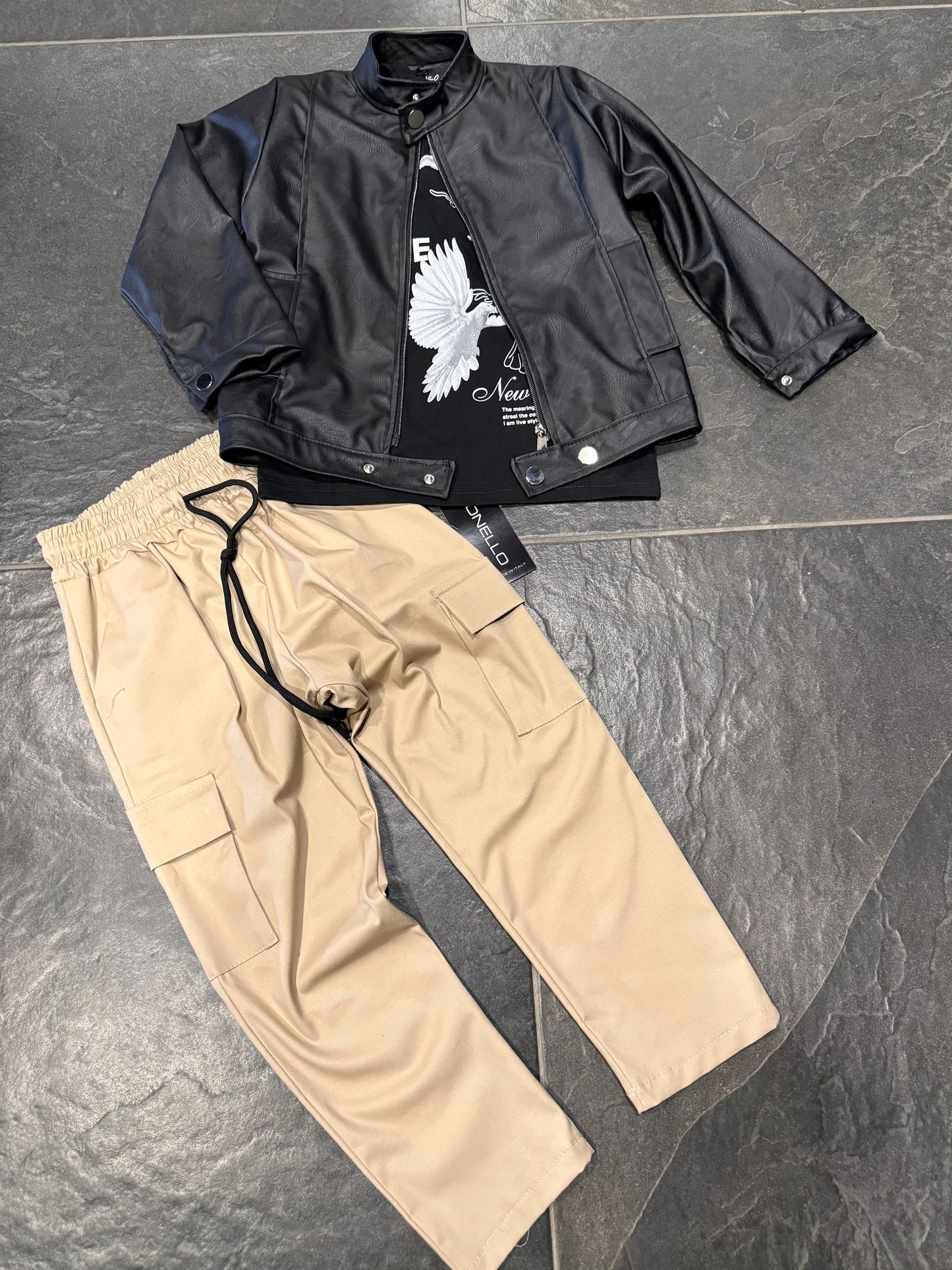 2929 CARGO BEIGE BIMBO - Pantaloni bimbo -