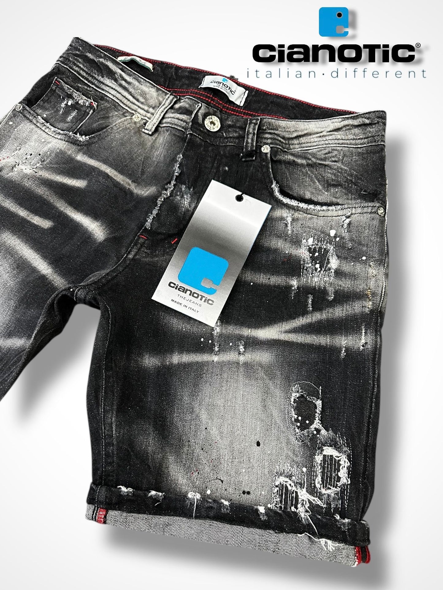 SHORT D125 BLACK - Short uomo - CIANOTIC