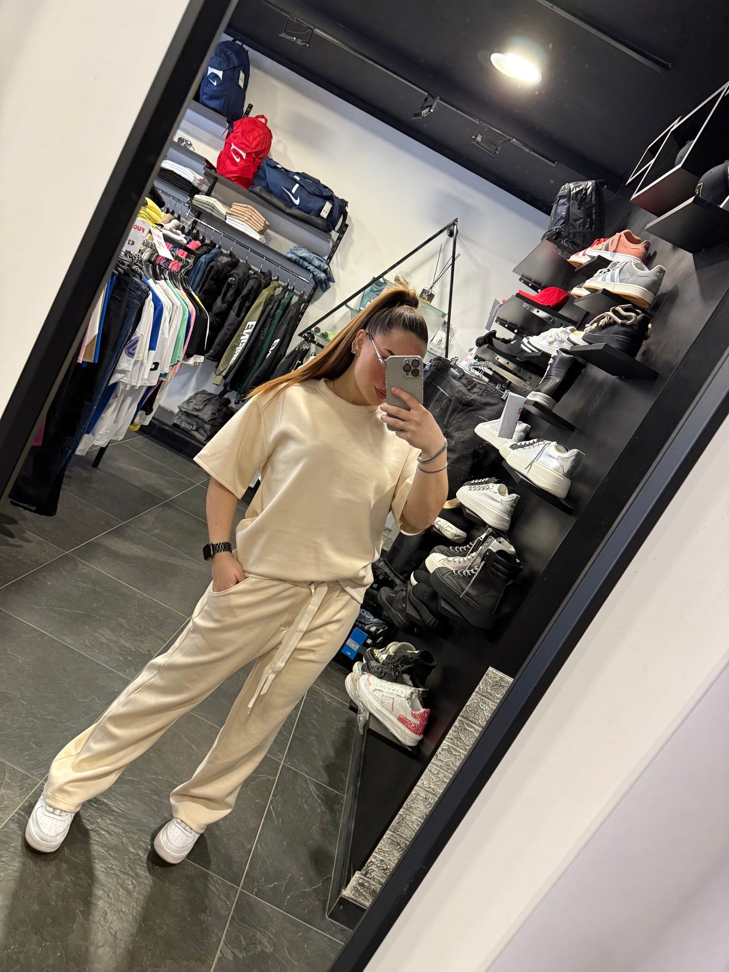 3082 COORDINATO BEIGE - Completi unisex -