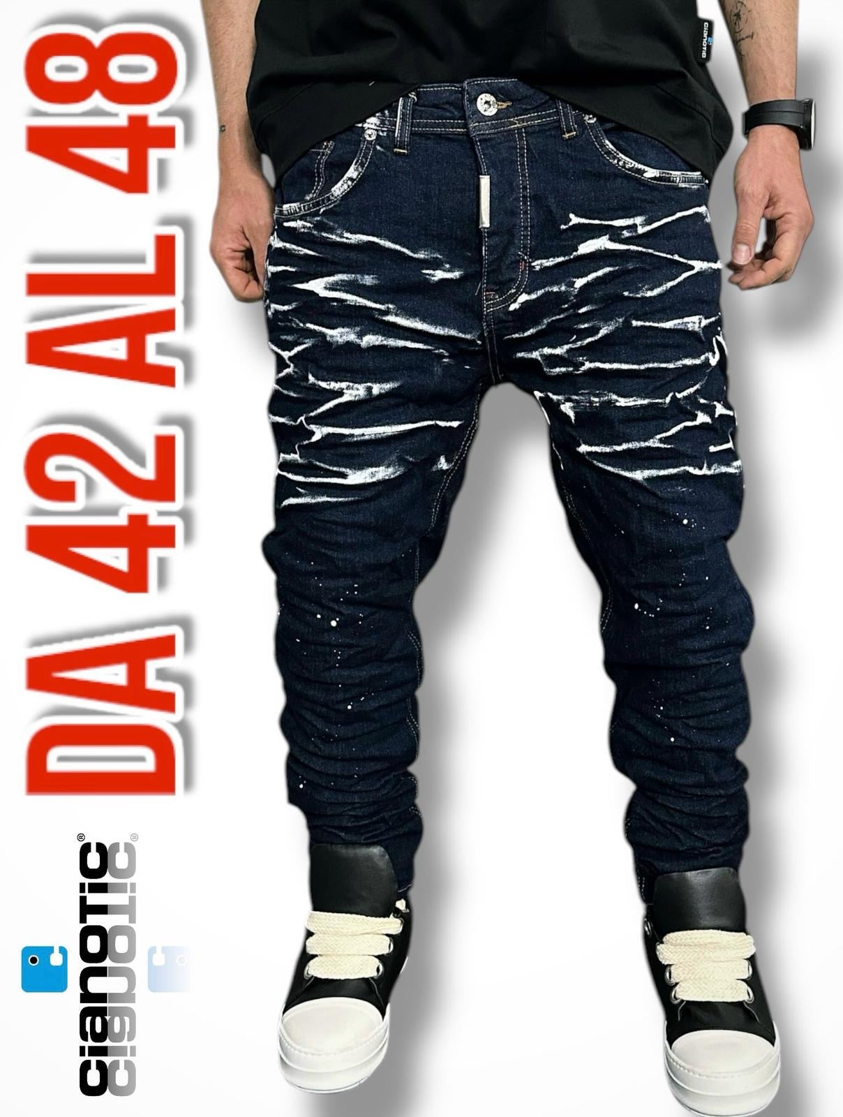 NEW FIT MODEL BLUE - Jeans uomo - CIANOTIC