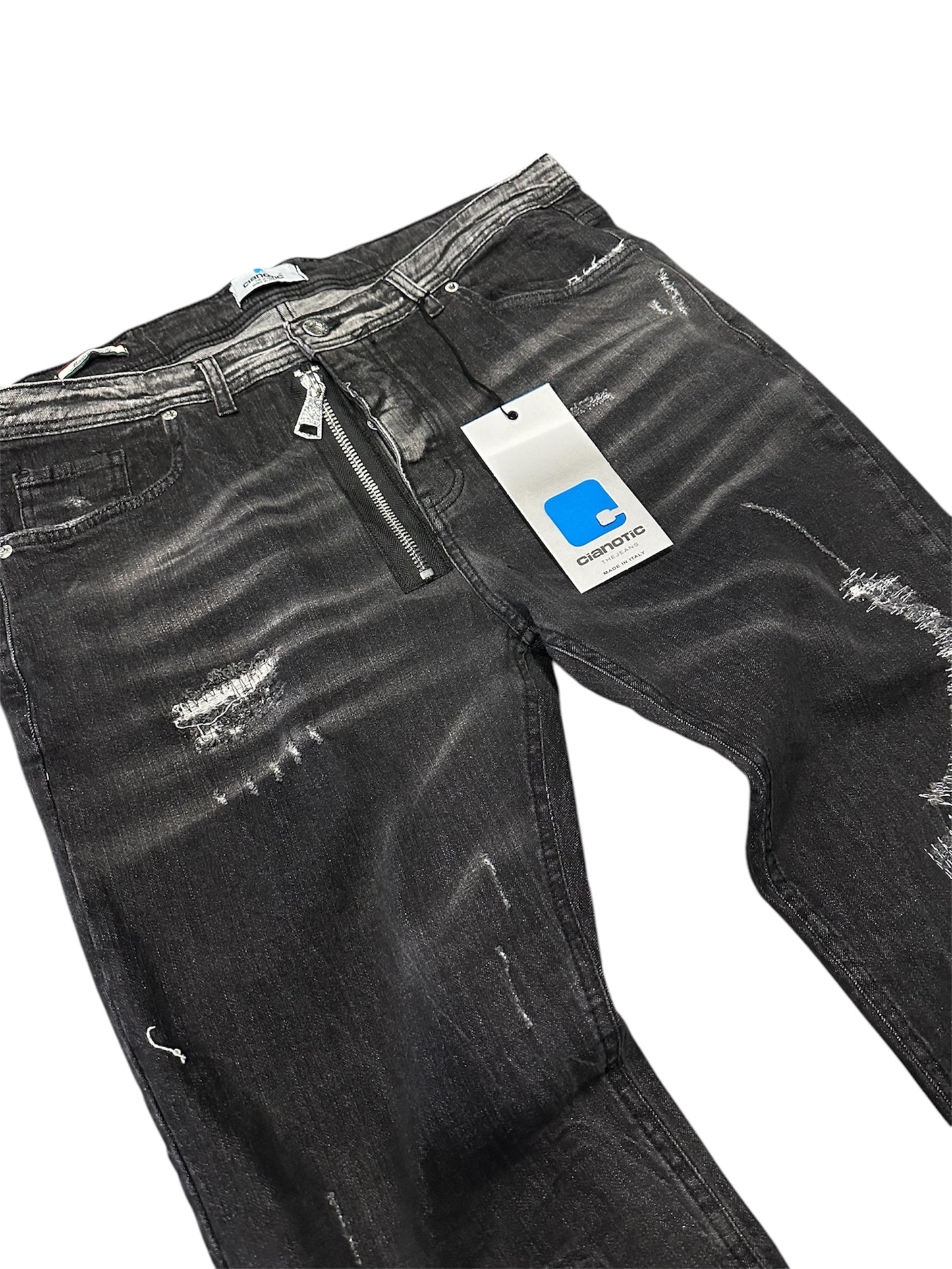MICHELANGELO BLACK MAX - Jeans uomo - CIANOTIC
