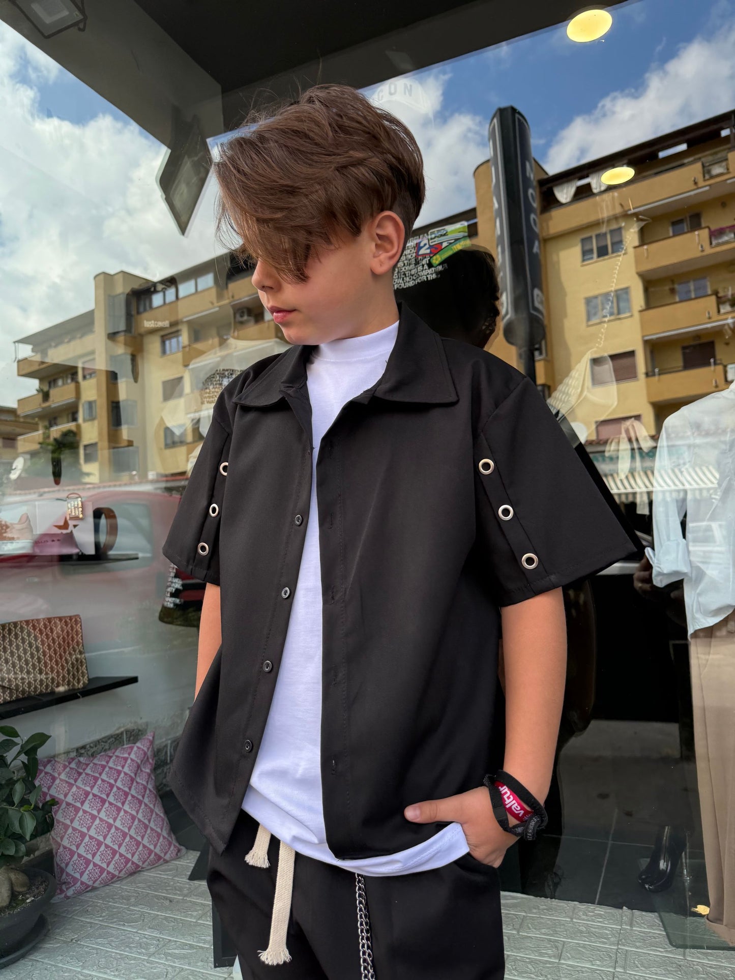 1056 CORDINATO BIMBO NERO - Completo bimbo - MY TIMES