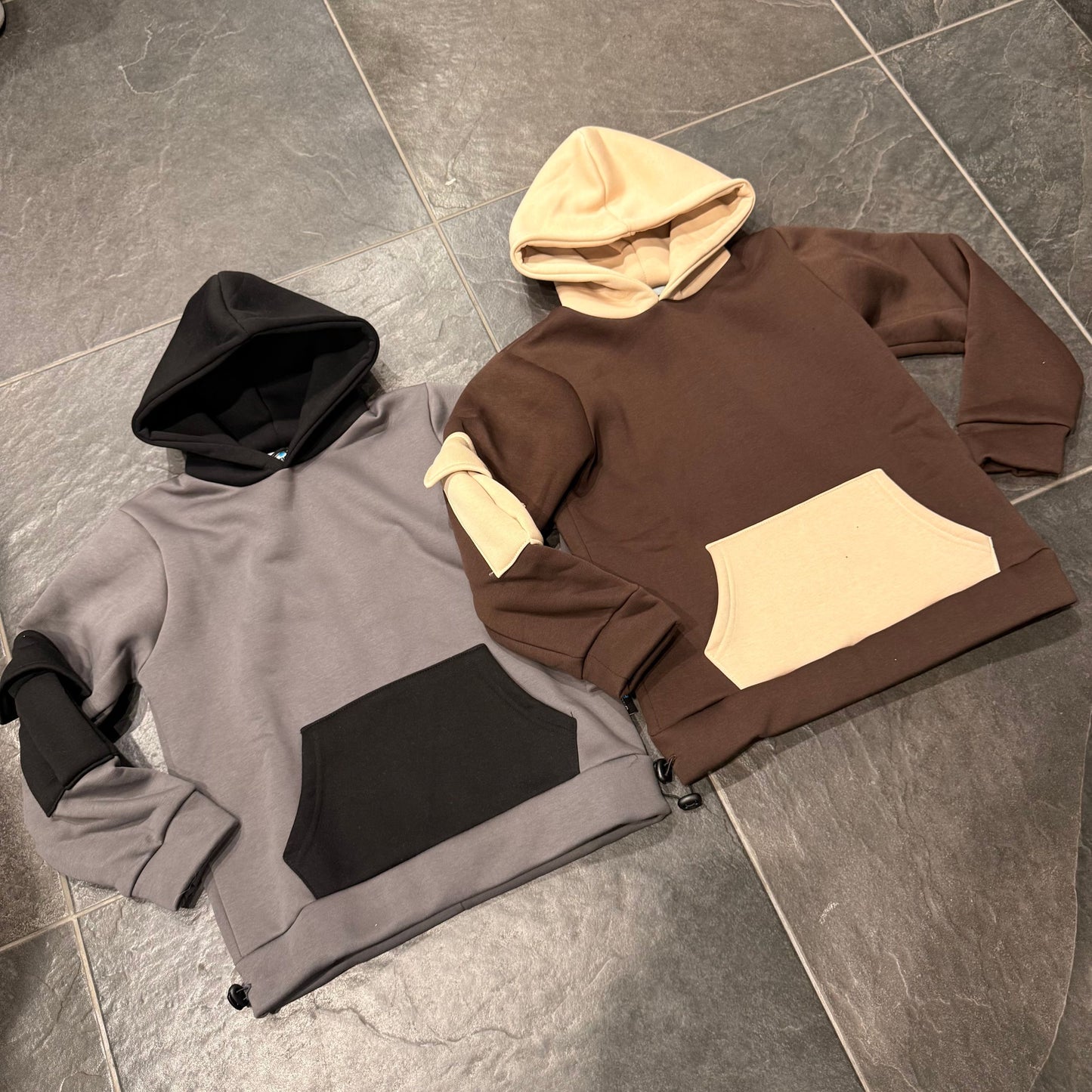 CB F/CL CONTRAST MORO/BEIGE - felpa bimbo - CIANOTIC