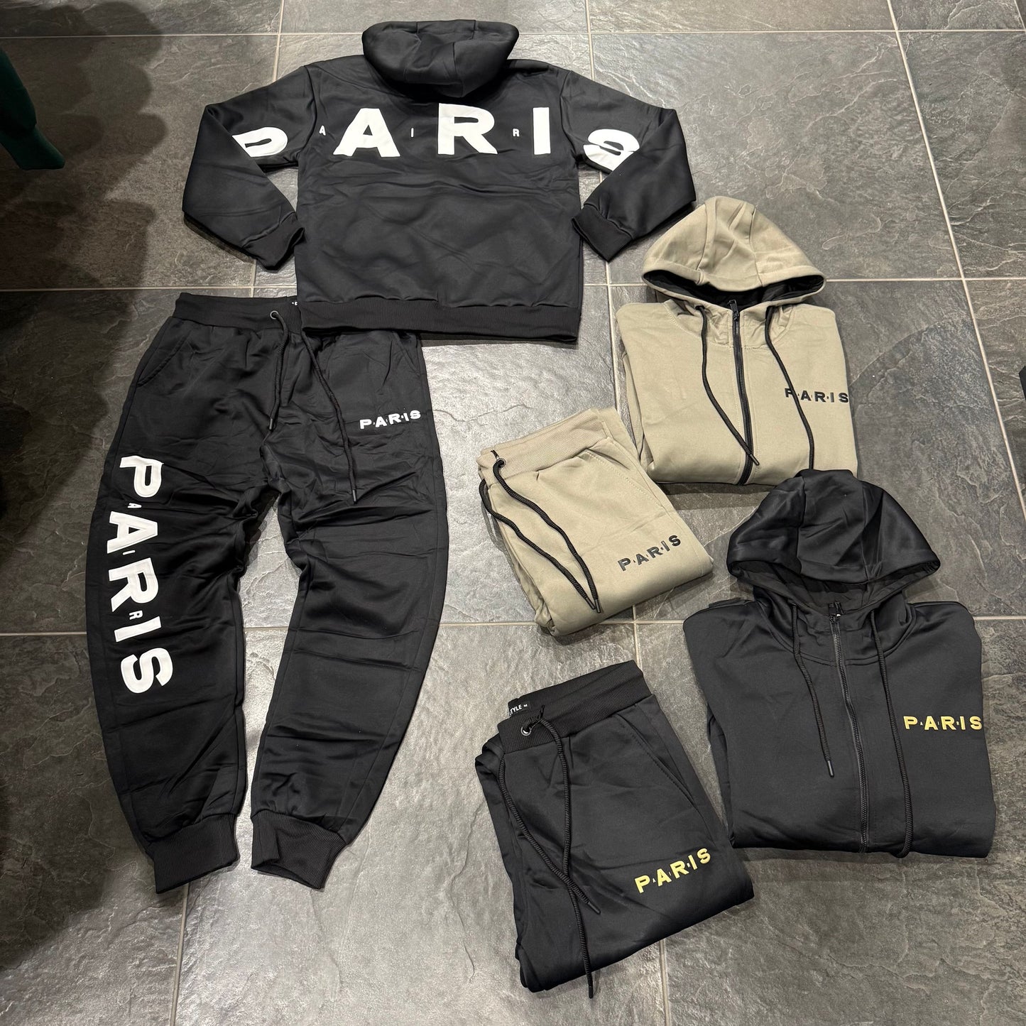 FF-5611A TUTA PARIS UOMO NERA - tuta uomo -