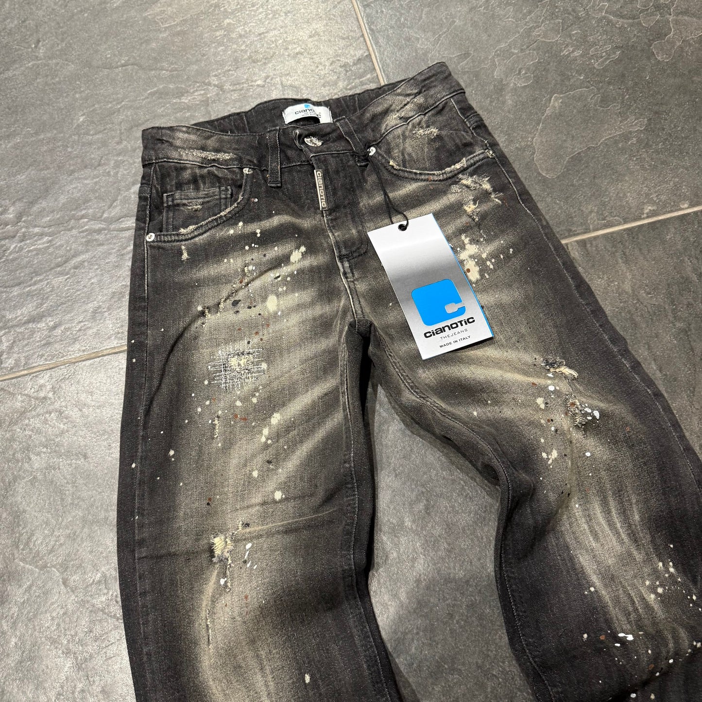 CB DQ25 BLACK - JEANS BIMBO - CIANOTIC