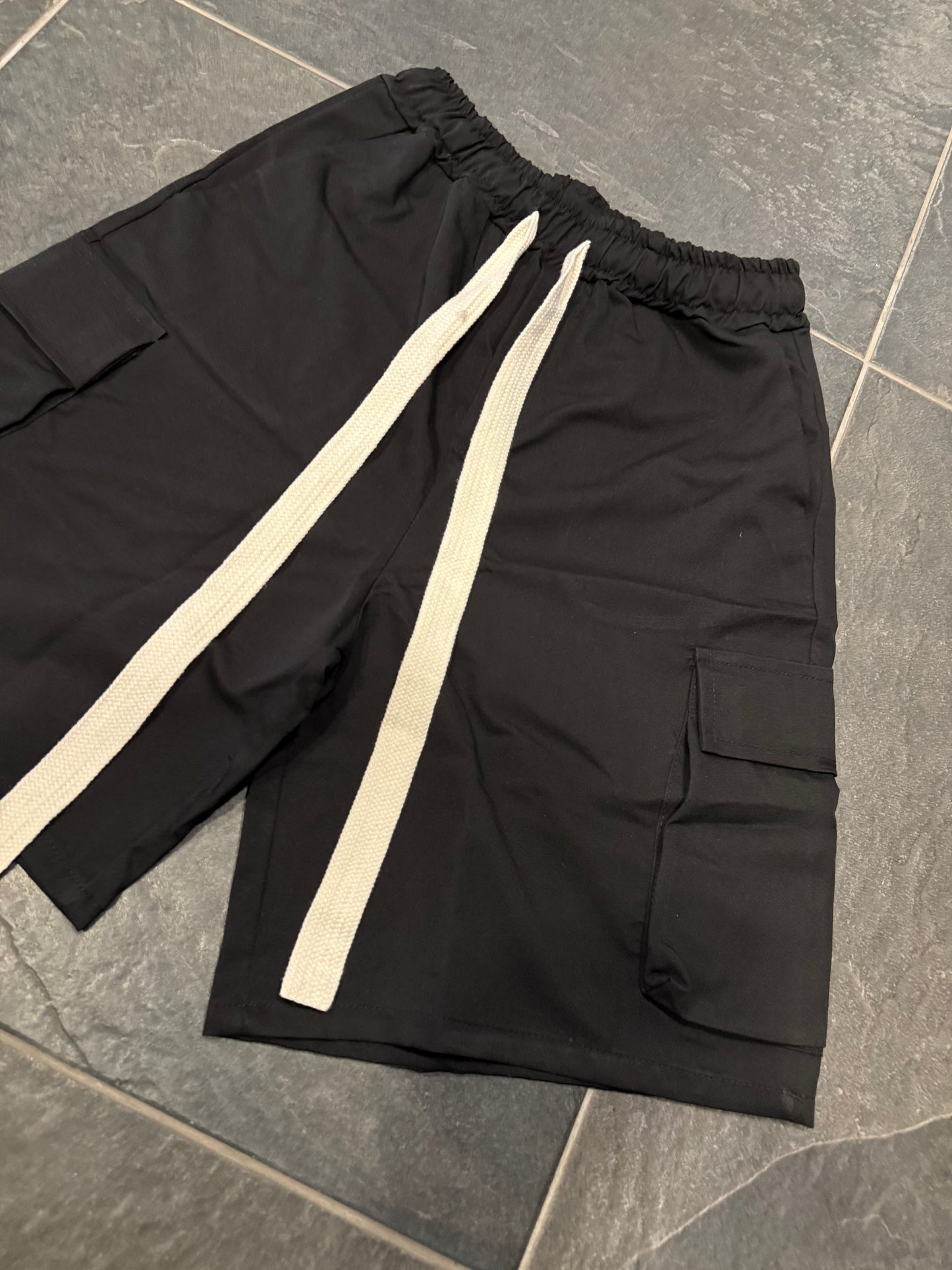 PA2180 BERMUDA UOMO NERO - bermuda uomo -