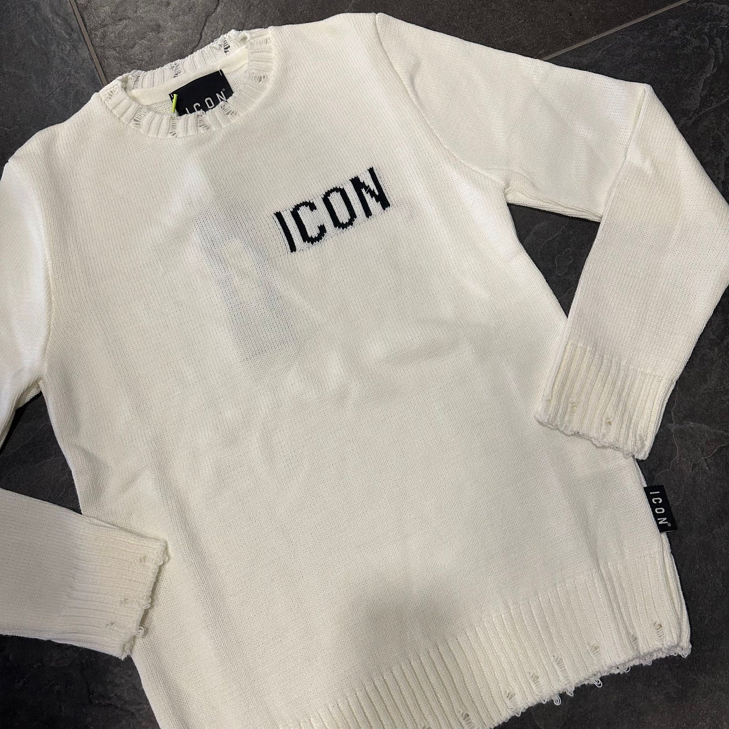 IU9057M MAGLIONCINO ICON UOMO PANNA - Maglieria uomo - icon