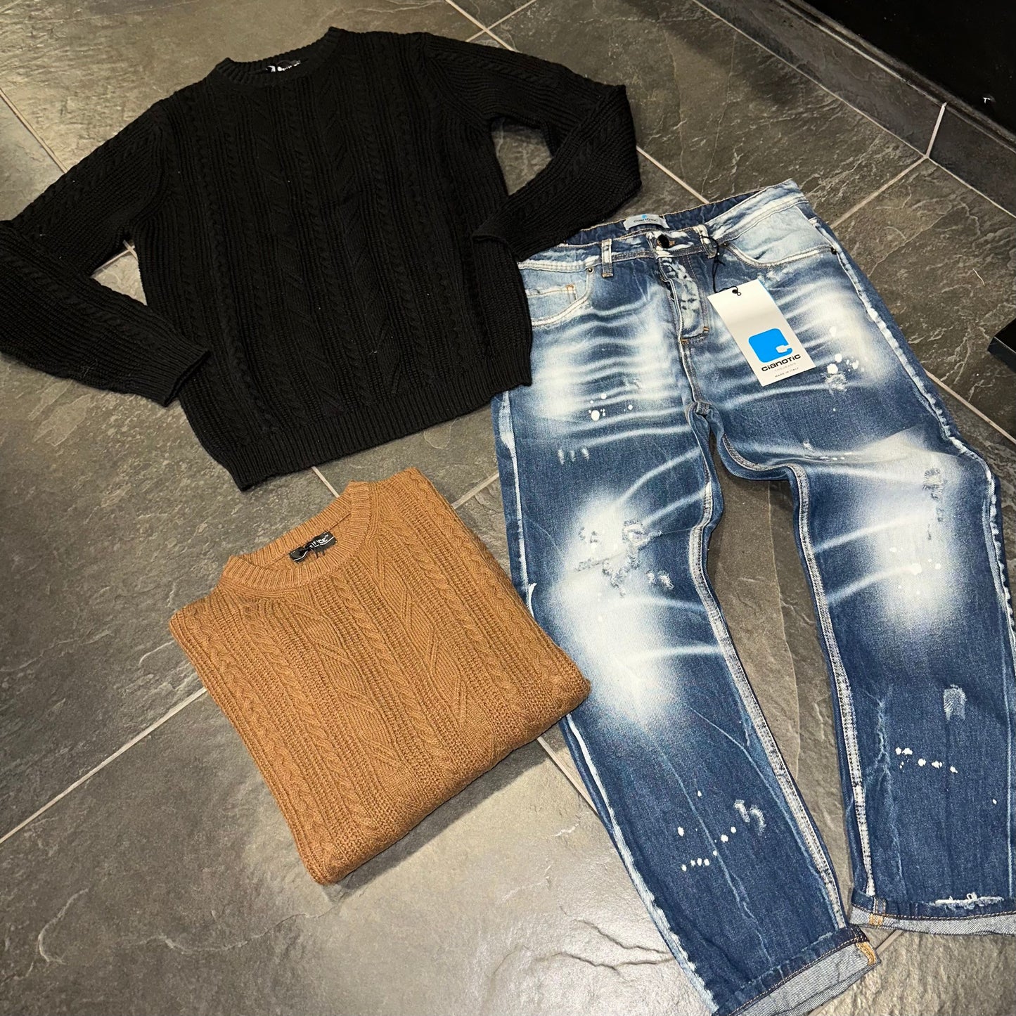 BS558 MAGLIONCINO PRINCE NERO - Maglieria uomo - prince